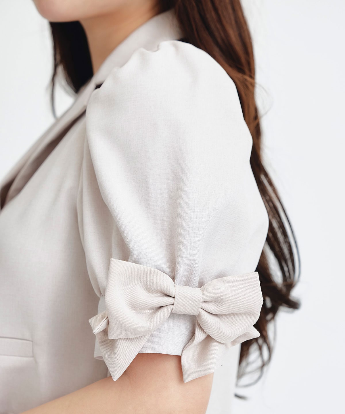 マルチリボンジャケット×ショートパンツセットアップ