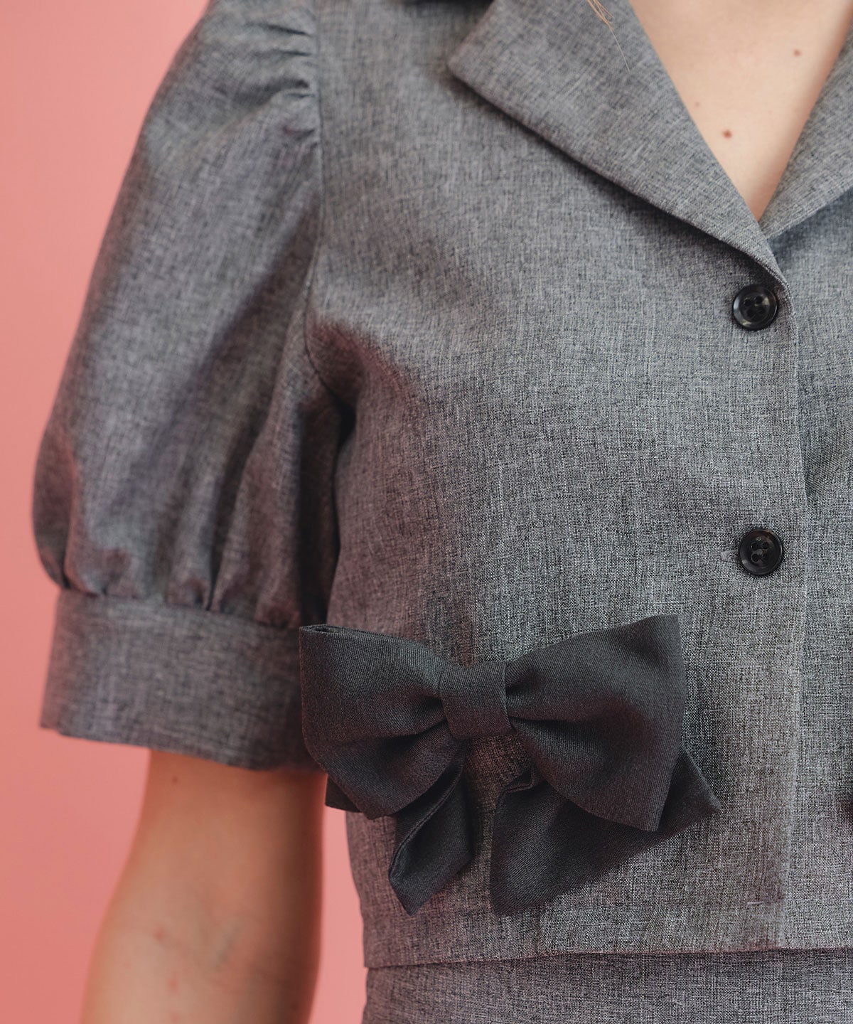 マルチリボンジャケット×ショートパンツセットアップ