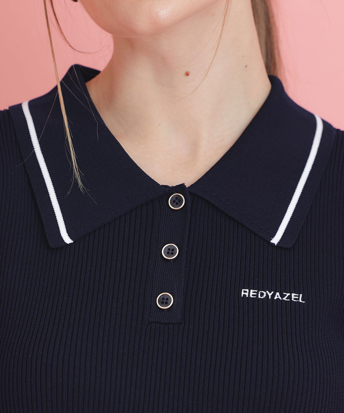 ポロニットチュールティアードドッキングロングワンピース