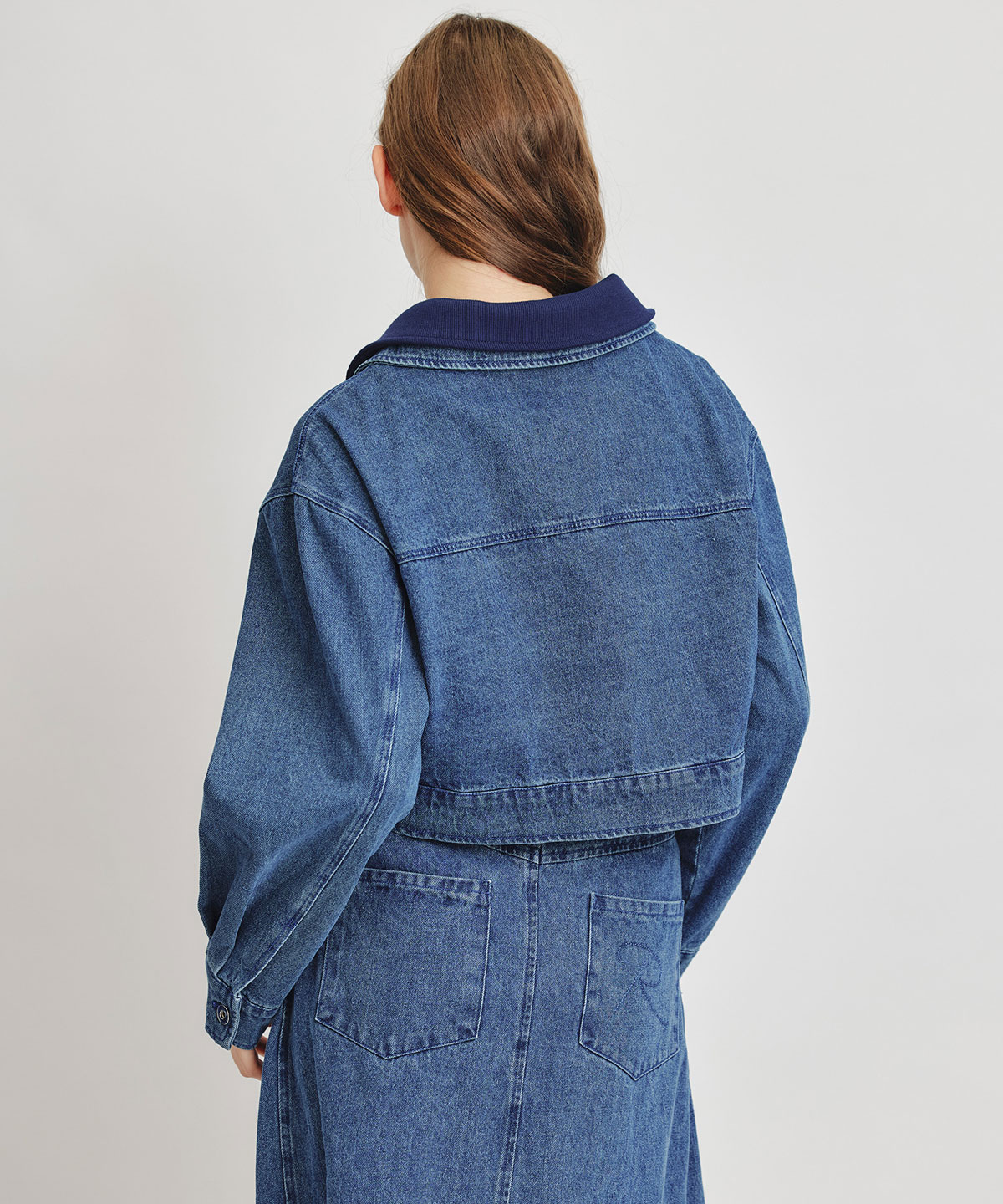 【Denim Series】ダブルカラーデニムジャケット