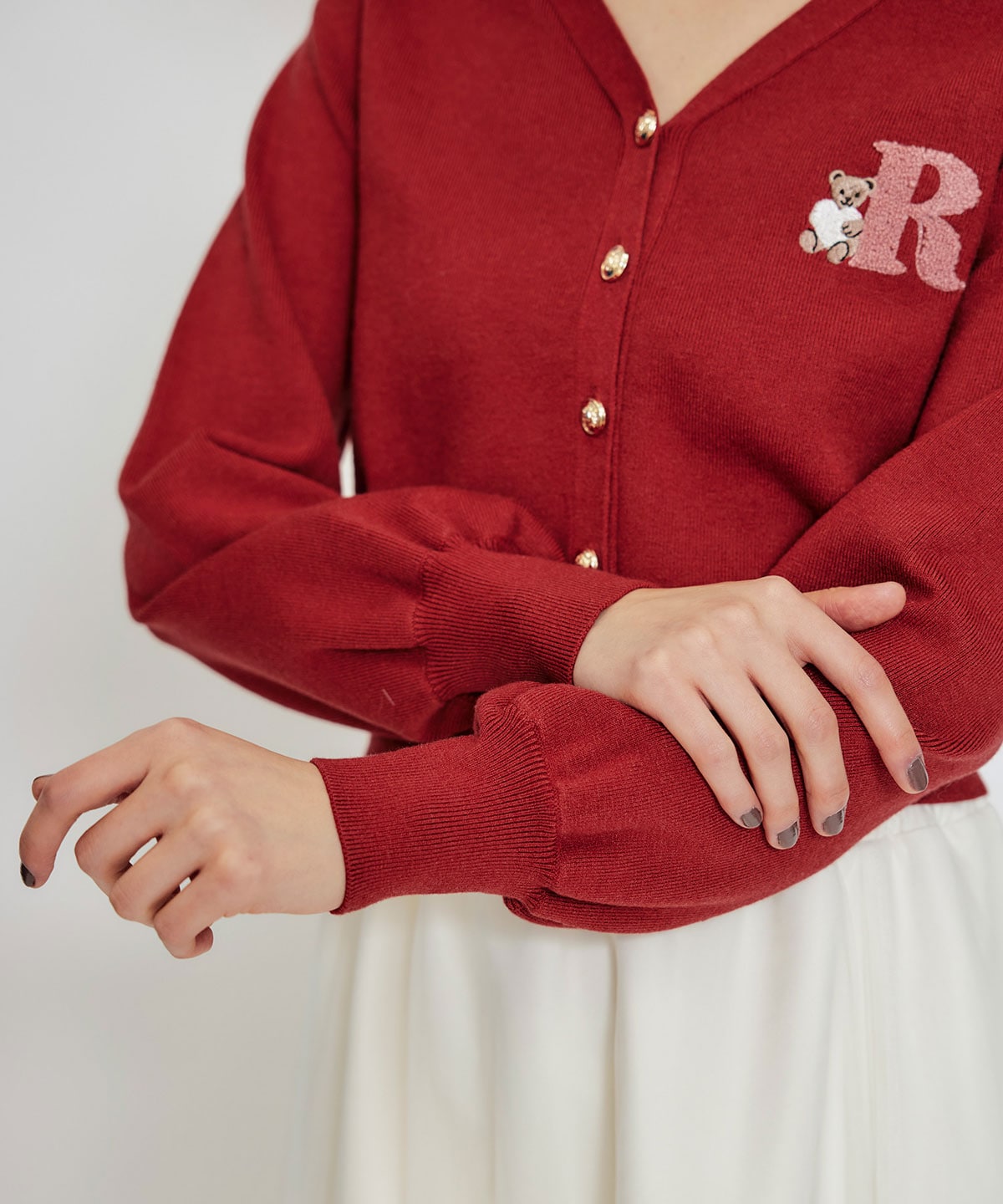 【2/13(金) 昼12時発売開始】AzelyハートVネックカーディガン