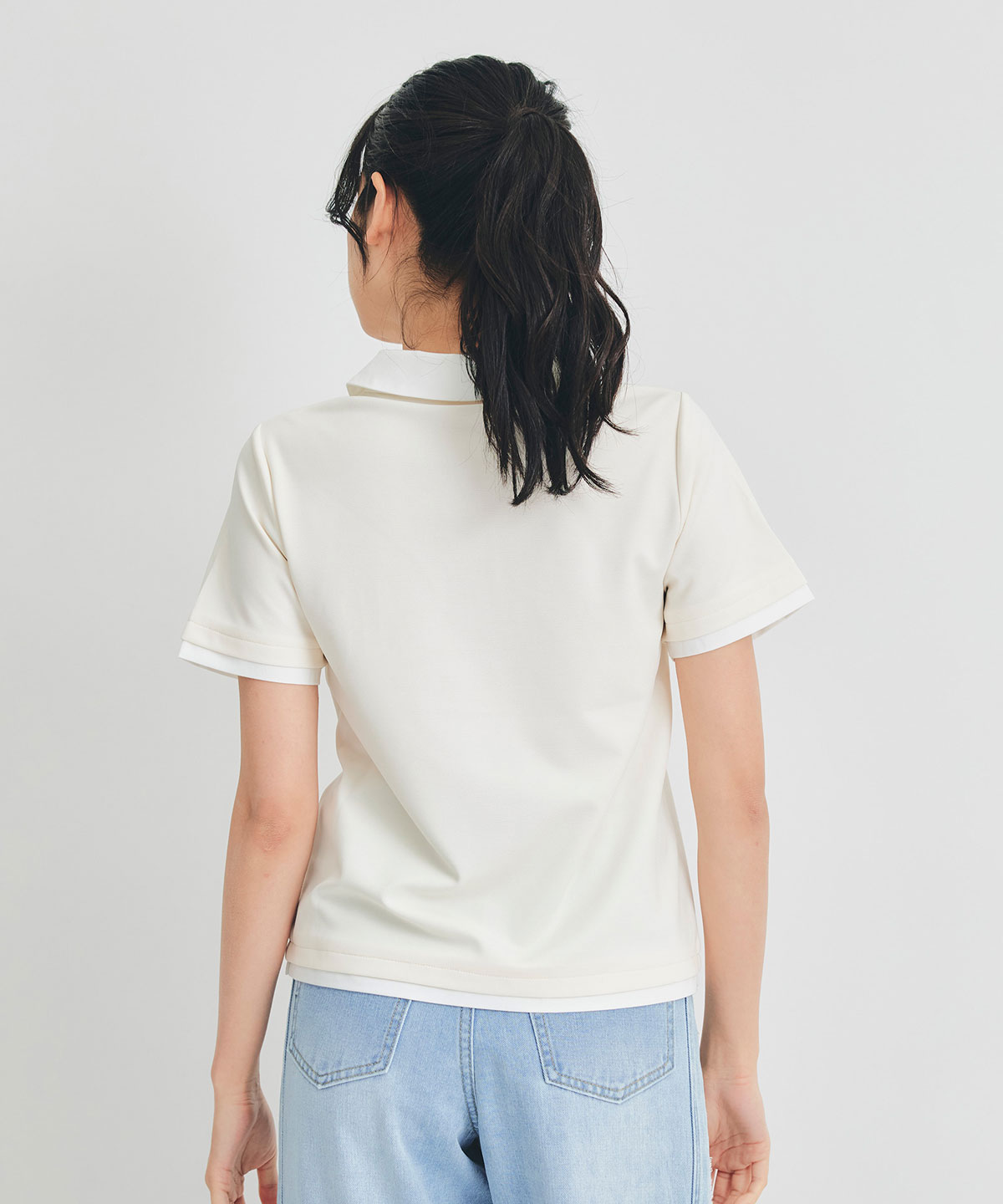 RポロレイヤードTシャツ