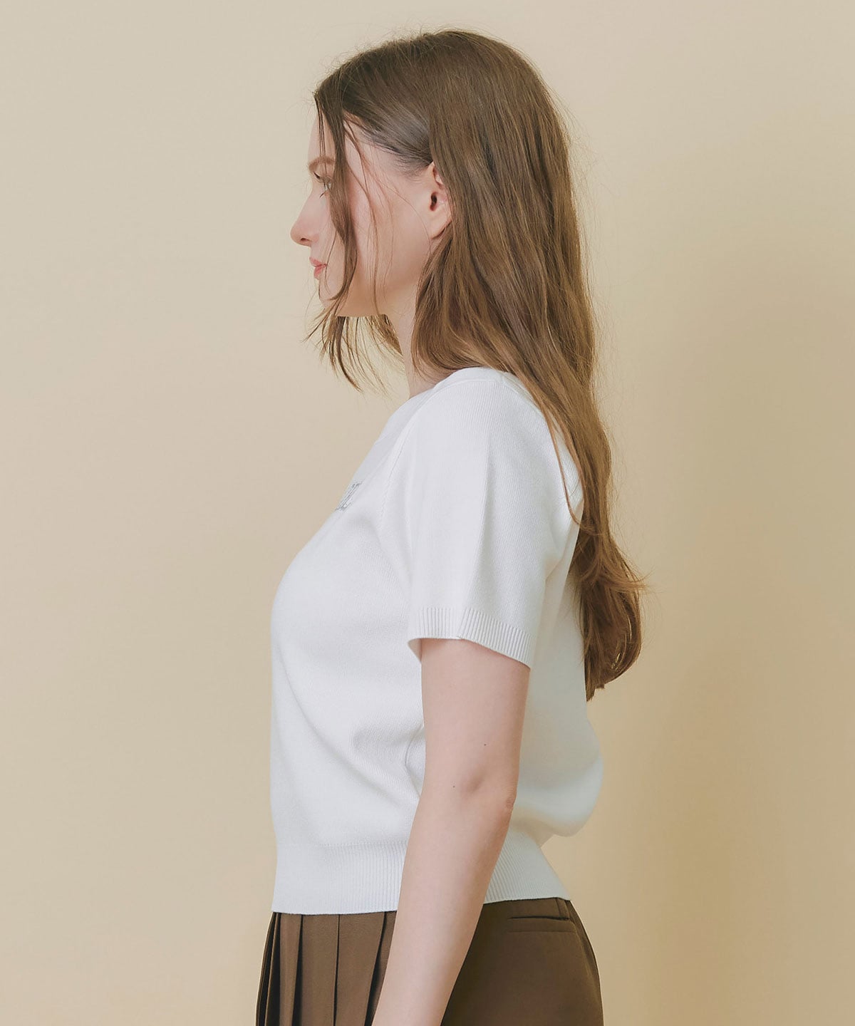 ホットフィットロゴニットトップス