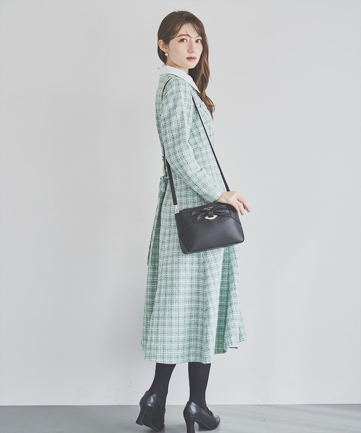 【11/21(Fri)発売】襟付きツイードワンピース