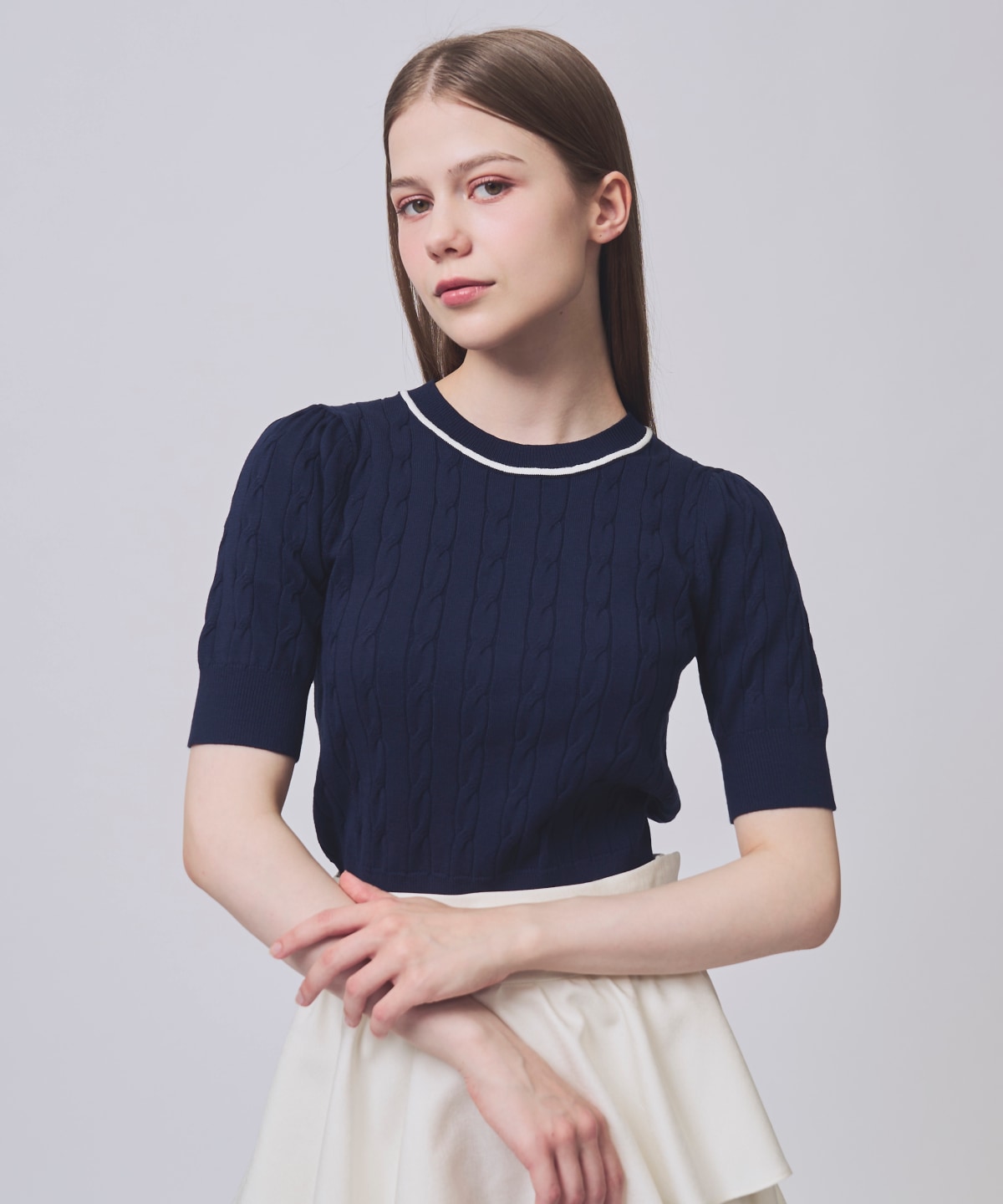 【2/6(Fri)発売】ケーブルニットアンサンブル