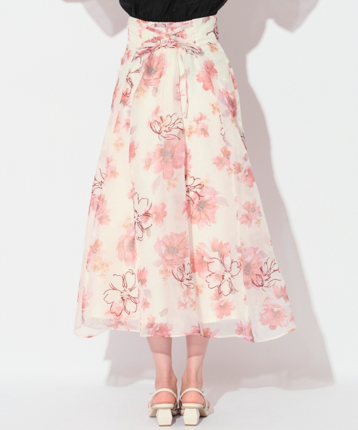 刺繍フラワーフレアスカート(F ホワイト): WILLSELECTION｜公式  