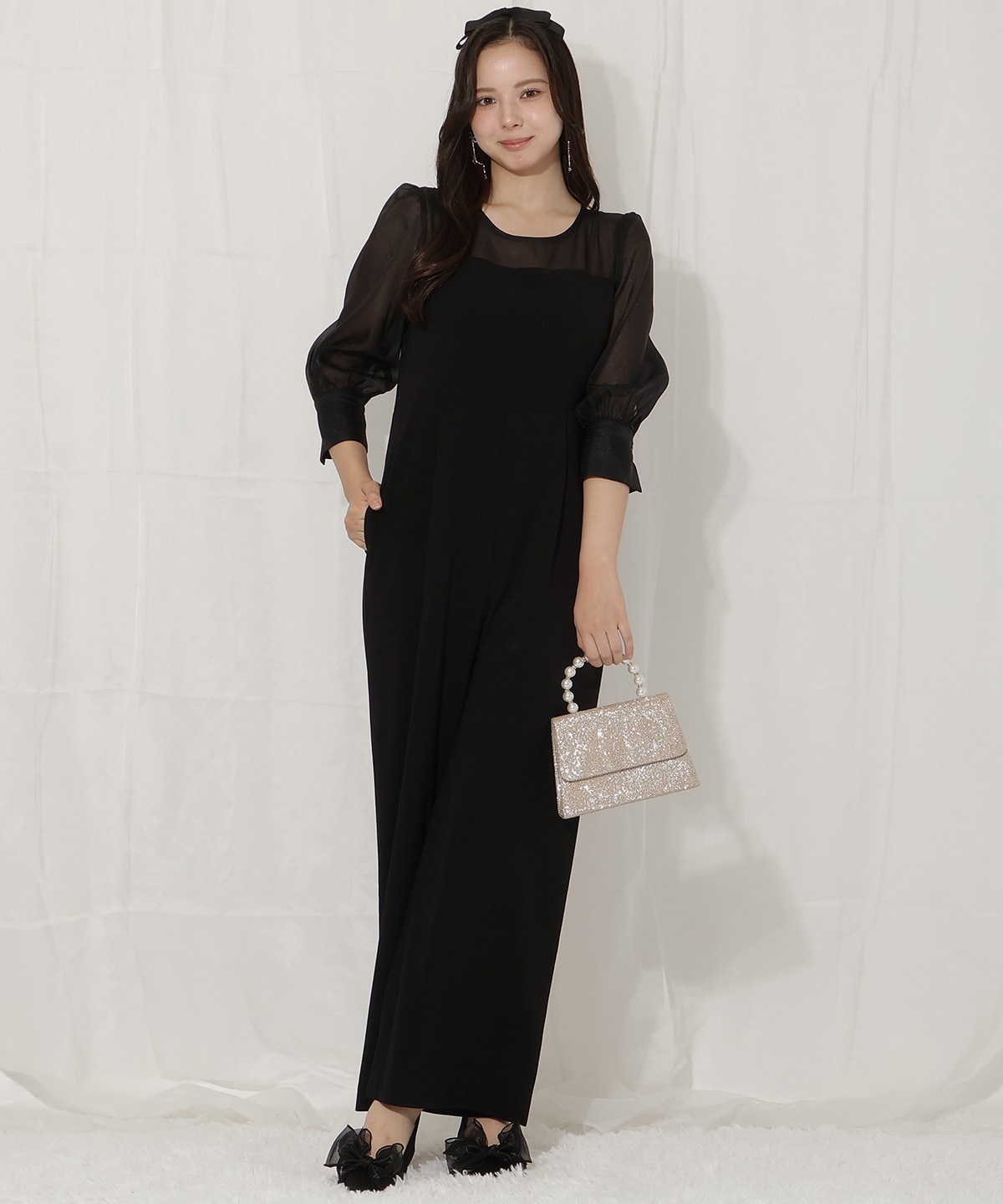 ビスチェ付きオールインワン