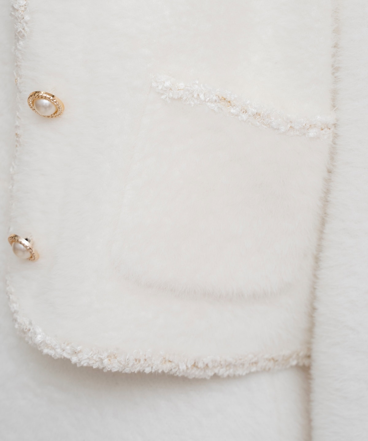 ブレード付きフェザーヤーンジャケット×ワンピース