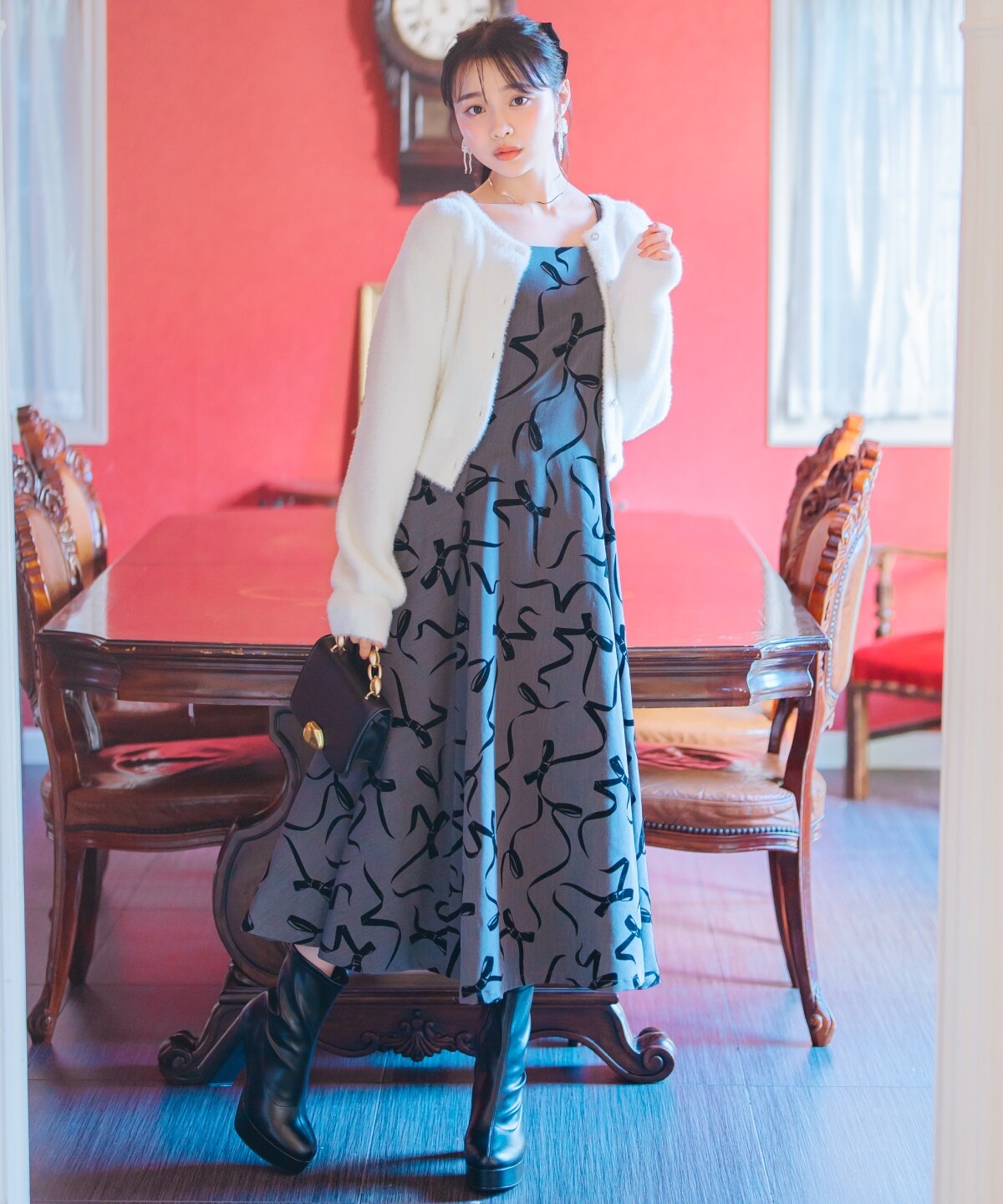 アソートボタンフェザーカーディガン(F ホワイト): WILLSELECTION  