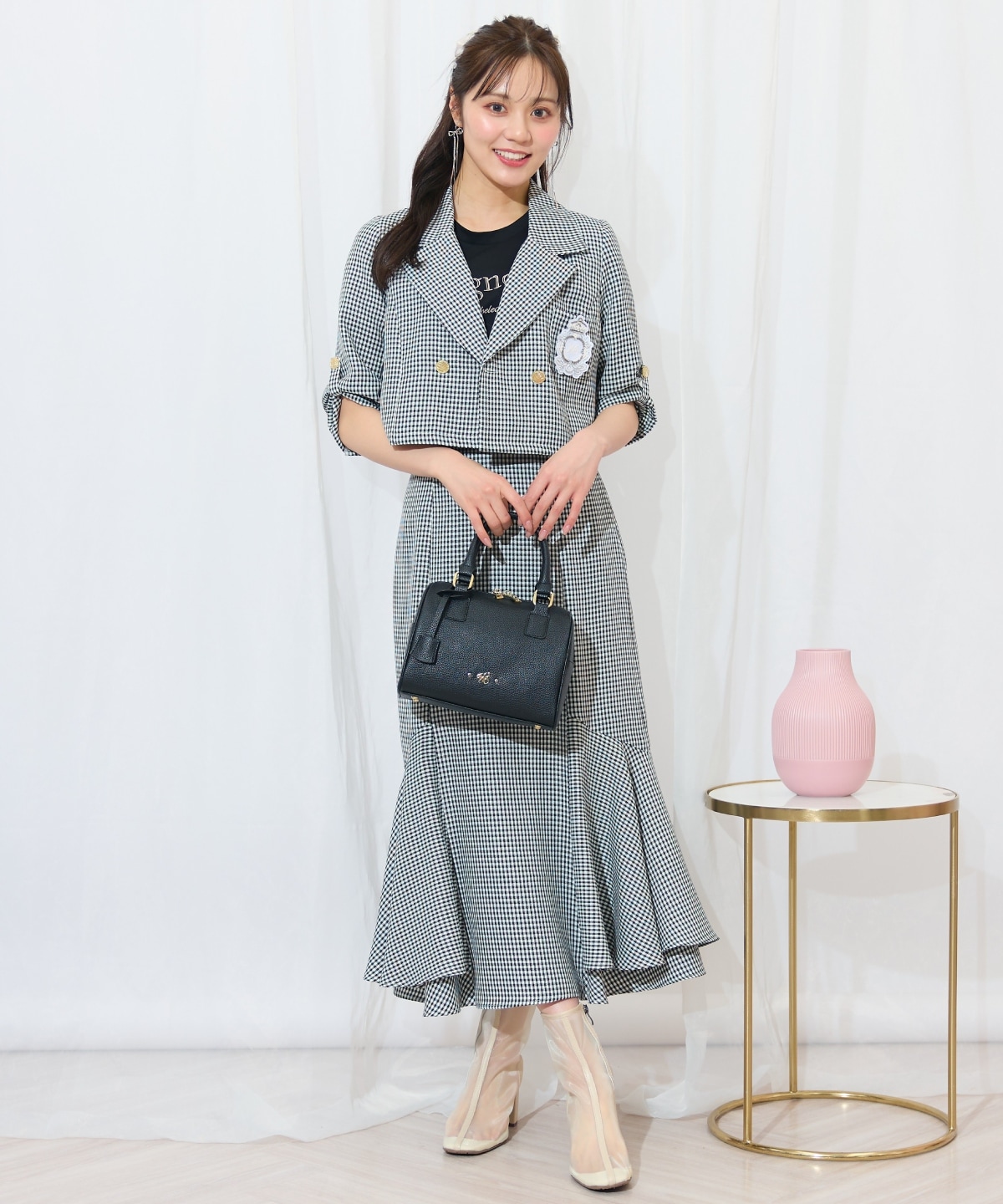 裾ボリュームマーメイドスカート