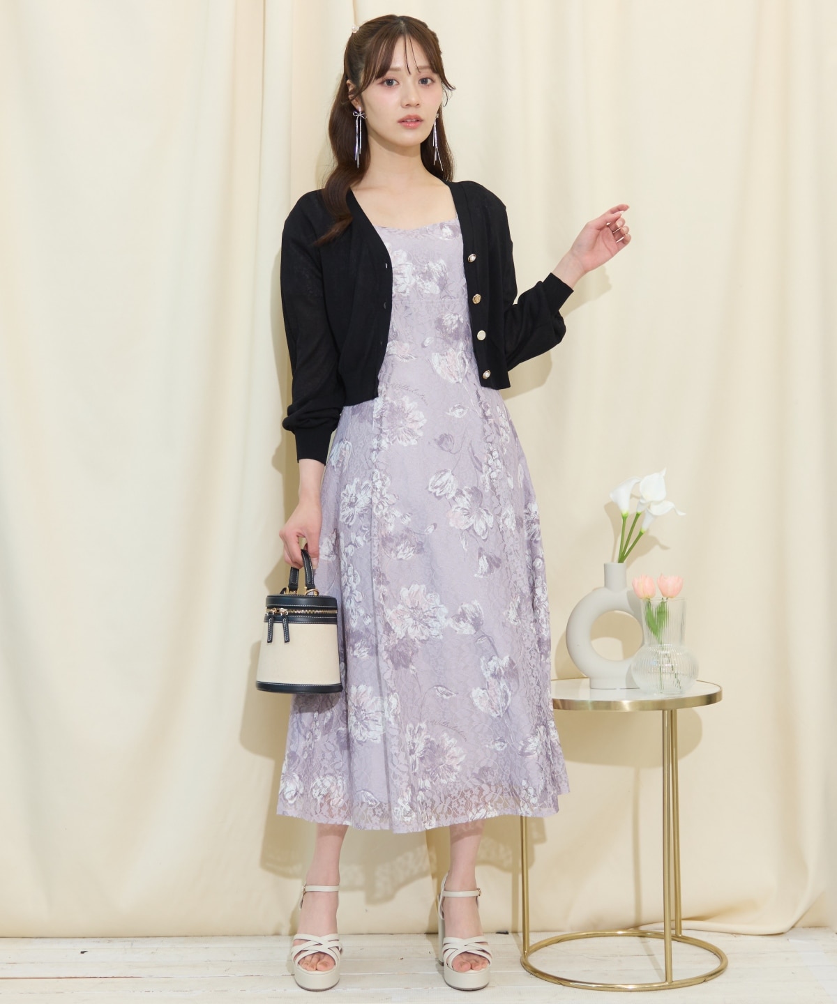 アソートボタンシアーカーディガン