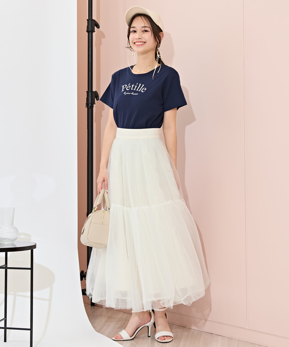 PetilleクルーネックTシャツ