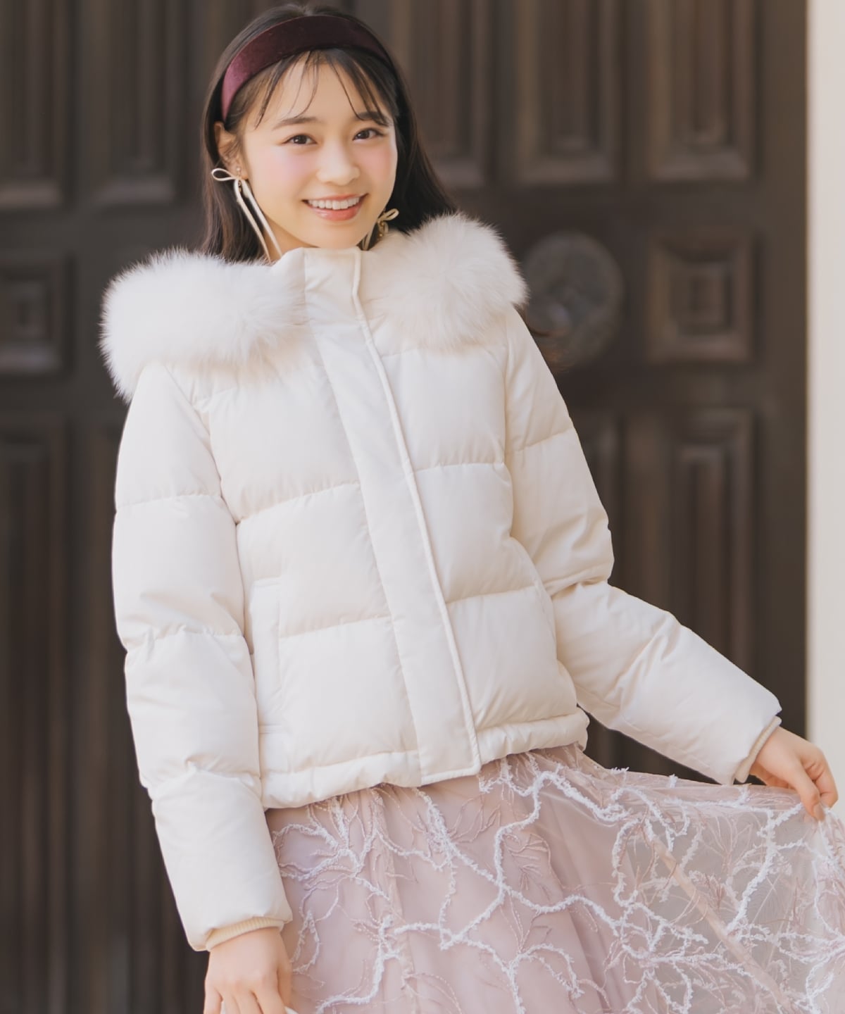 ファー付きショートダウン(F ホワイト): WILLSELECTION｜公式