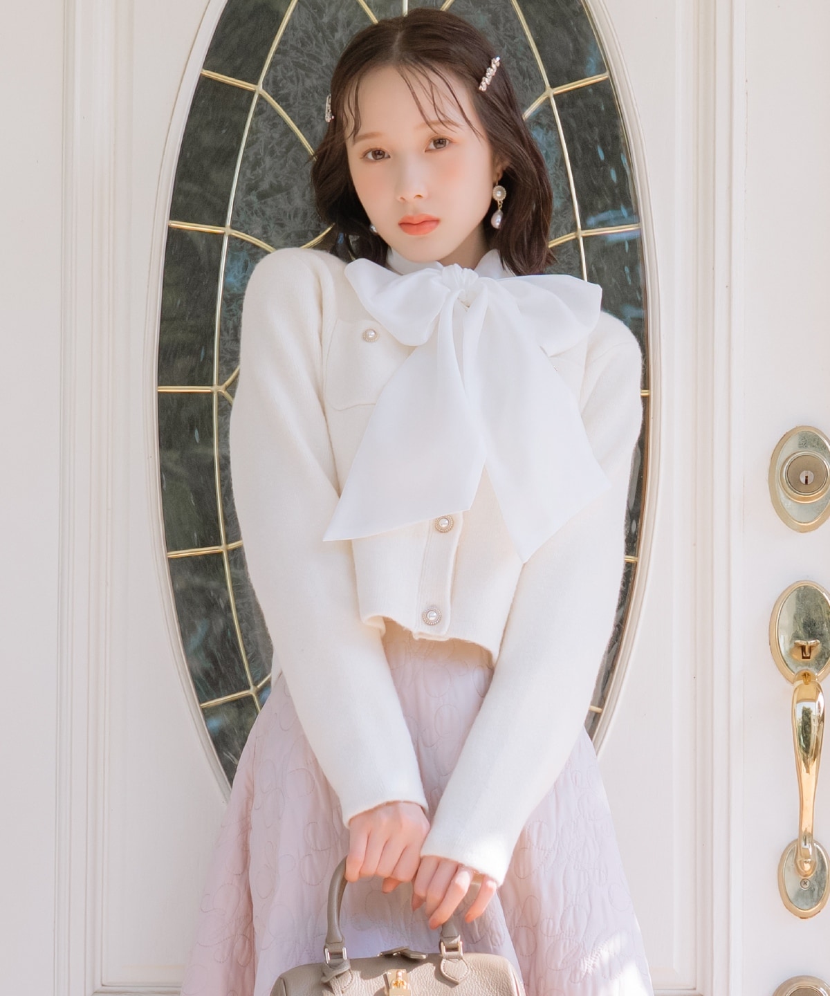 モヘアライクニットジャケット(F ホワイト): WILLSELECTION