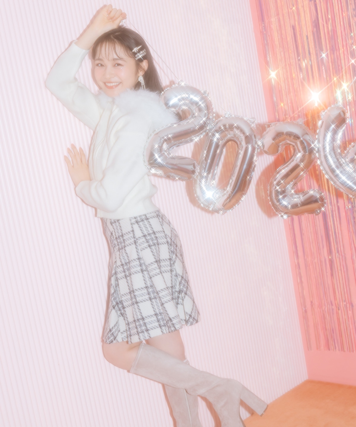 【1/1(thu)10時発売 New Year's Item】フードファーニットパーカー