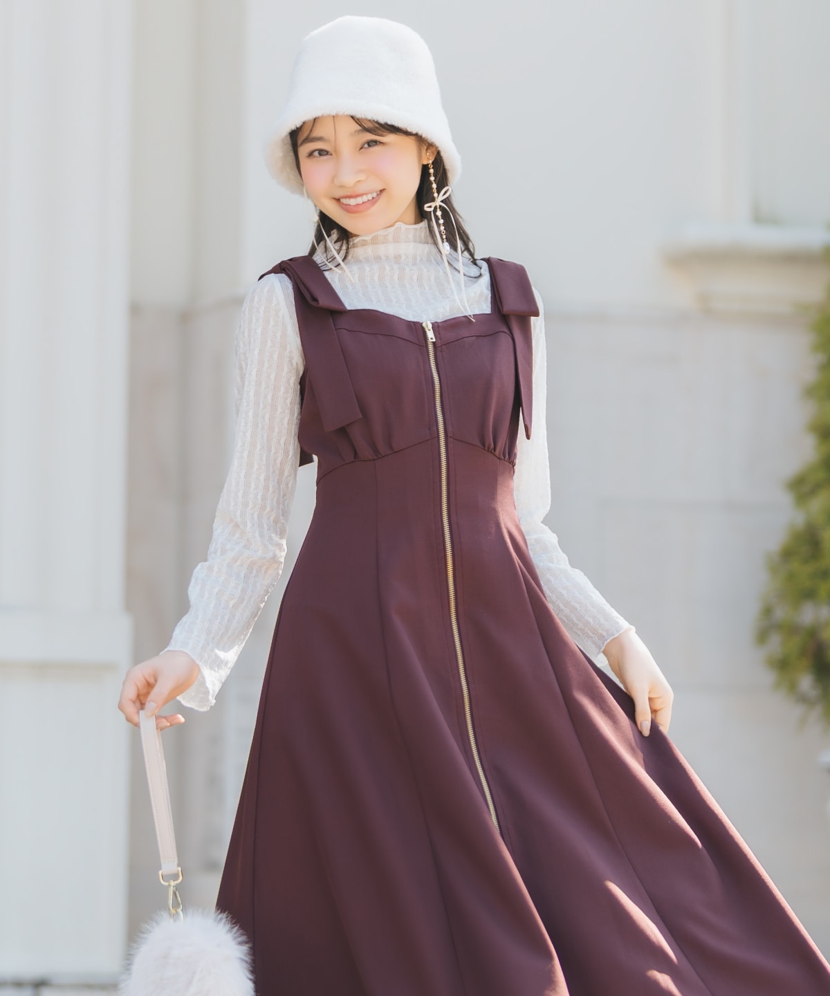 メロウハイネックトップス