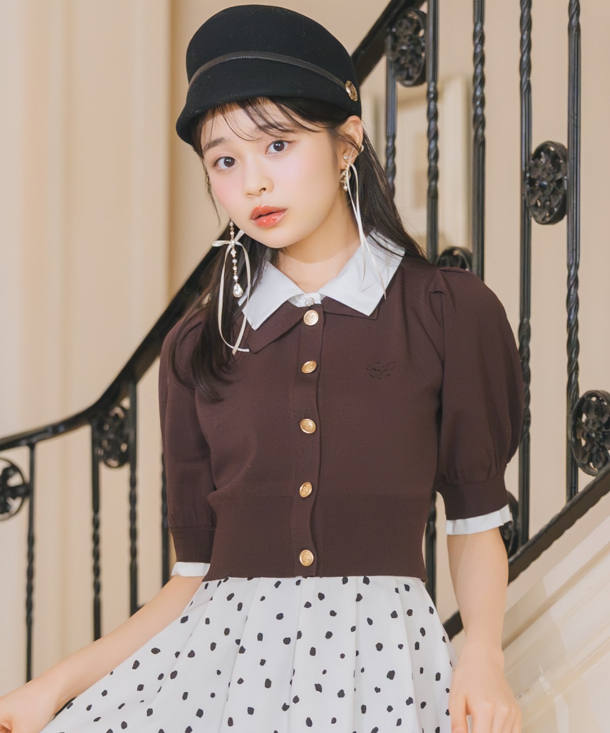 レイヤードカラープルオーバー