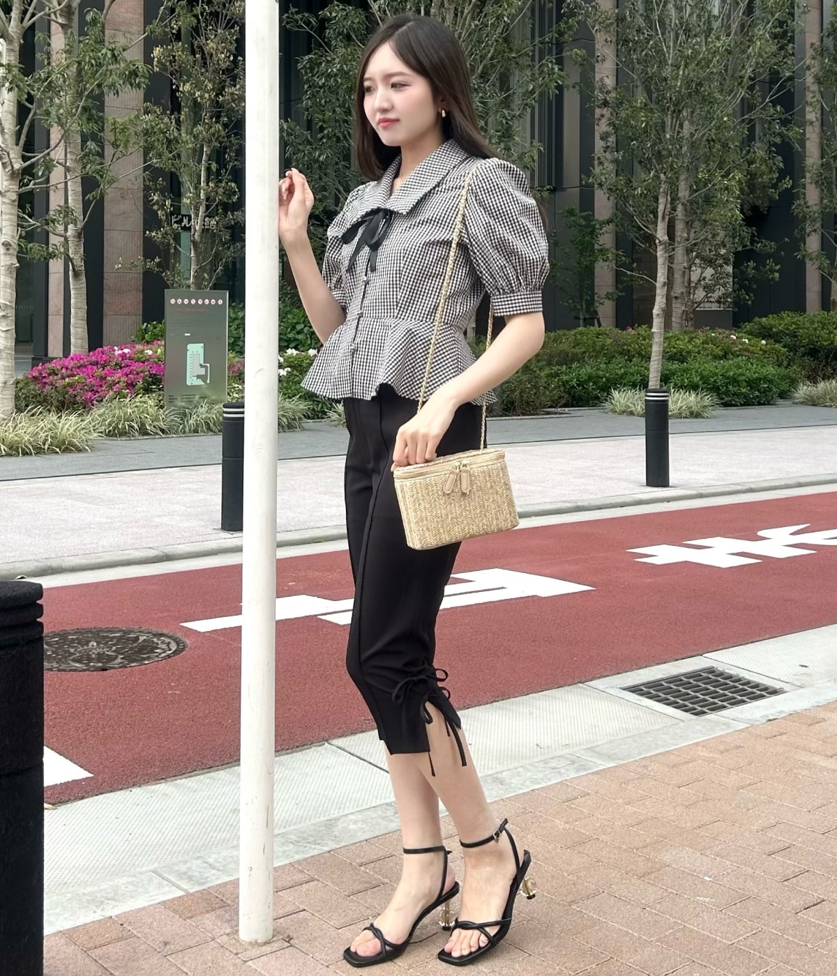 【新色追加】パフスリーブペプラムブラウス