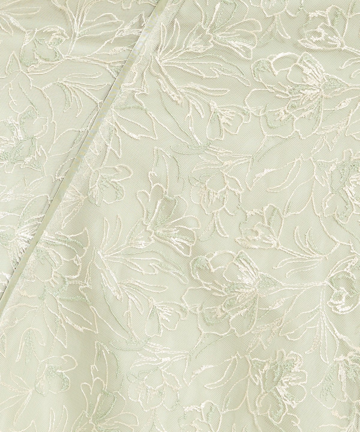 パイピングライン刺繍ワンピース