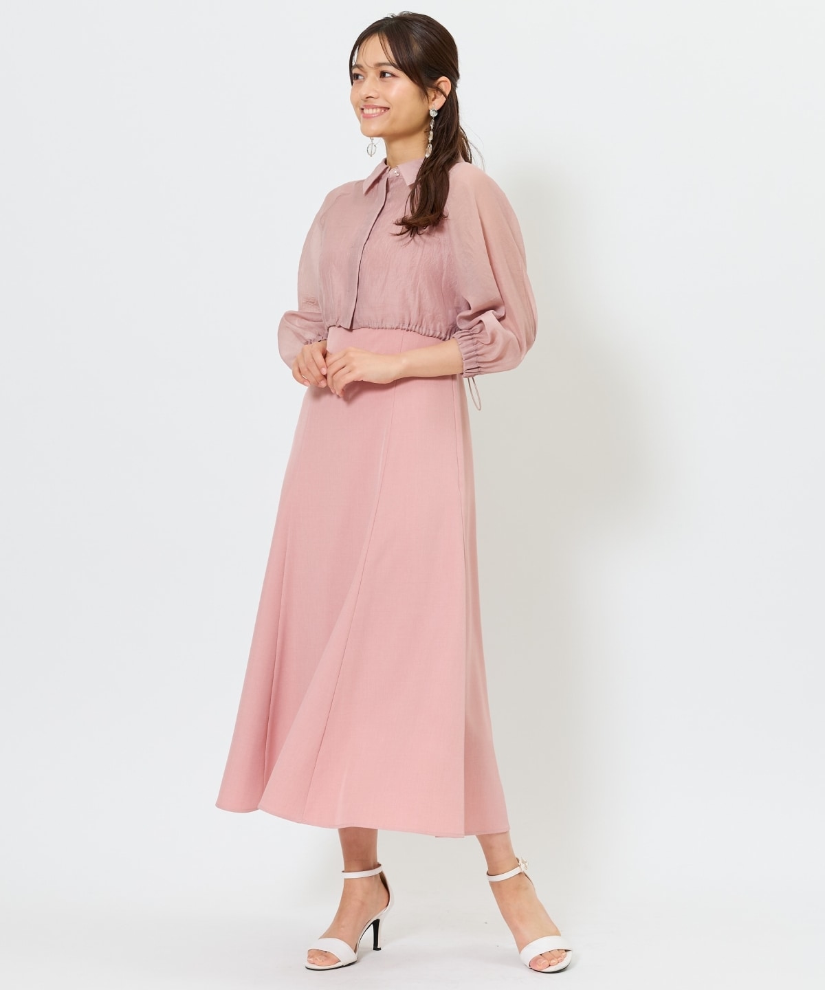 シアーシャツ&ワンピースSET