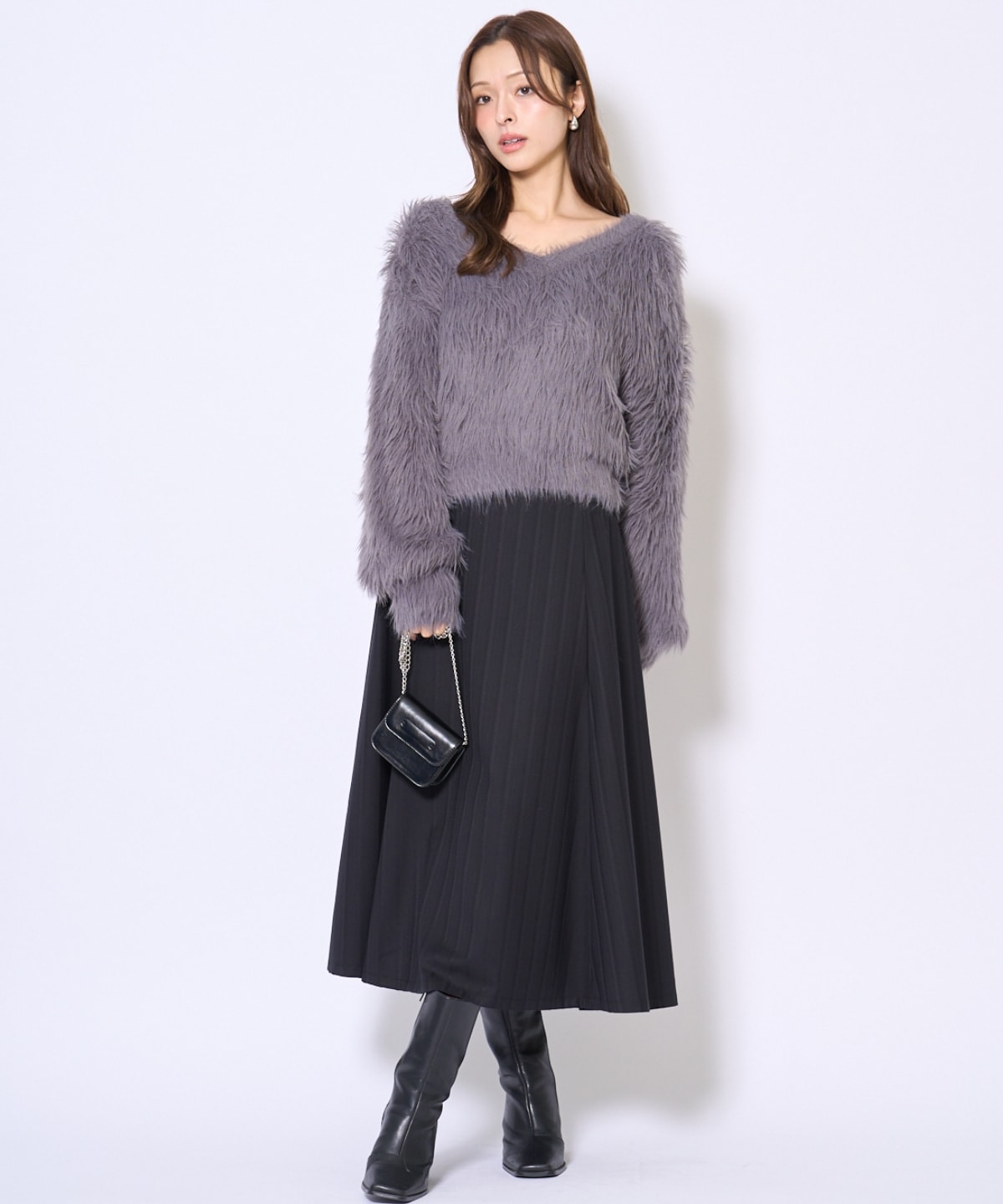 ビッグリボンフレアスカート