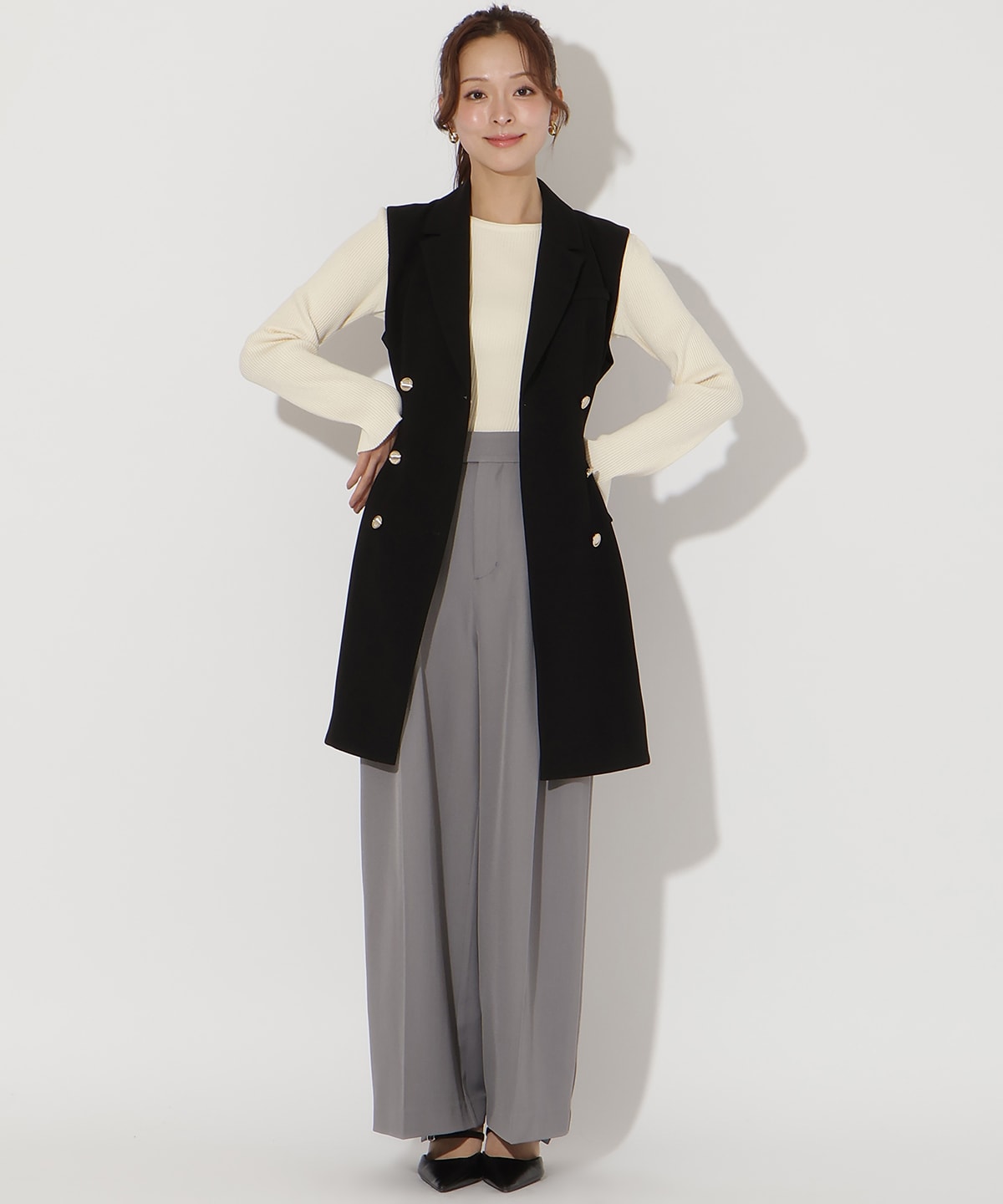 2WAYテーラードジレミニワンピース