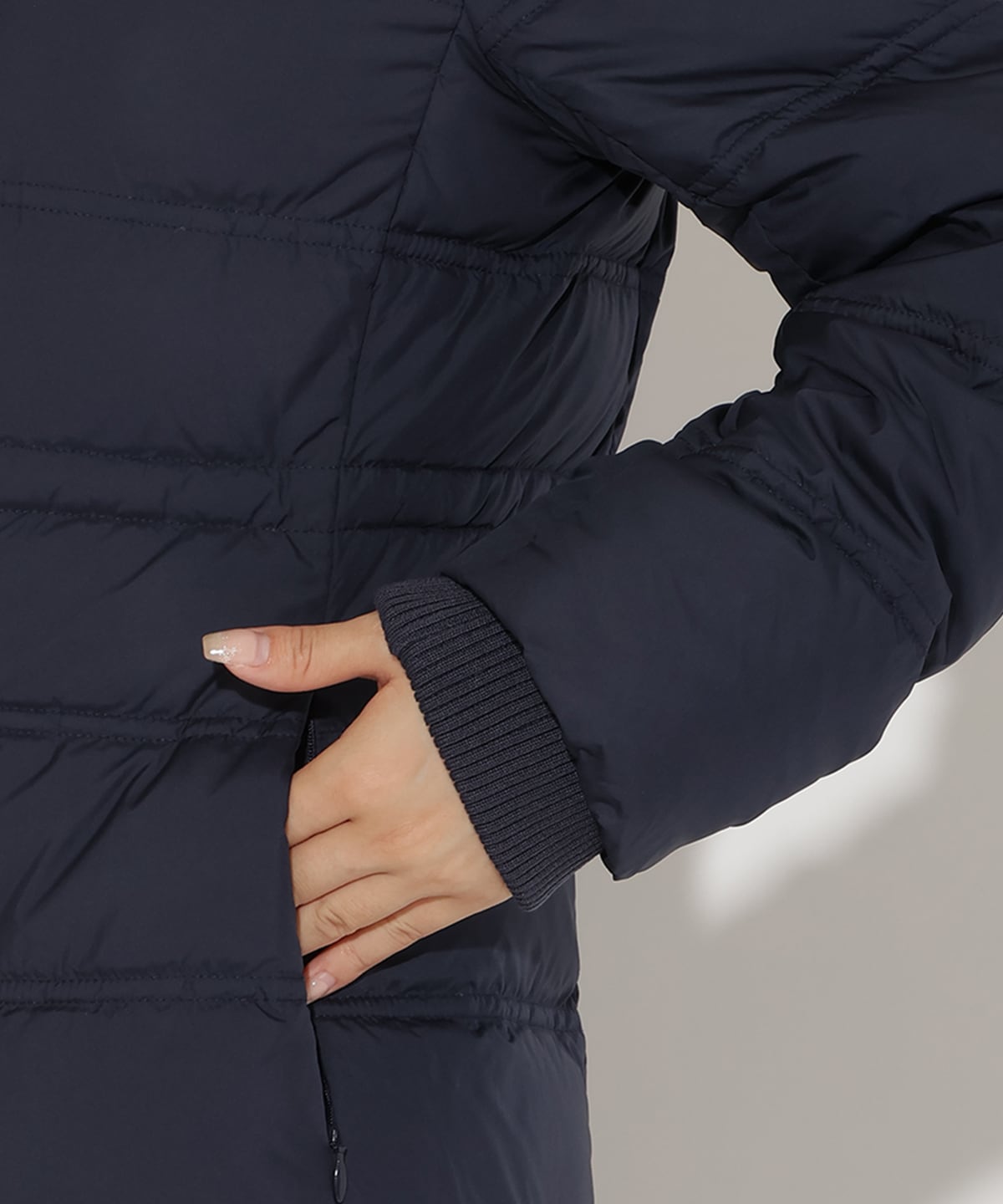 FOXファー付きミドルロングダウン