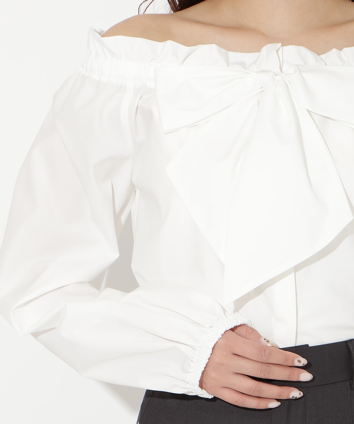 【先行予約受付中】ドロストボウタイ2WAYブラウス