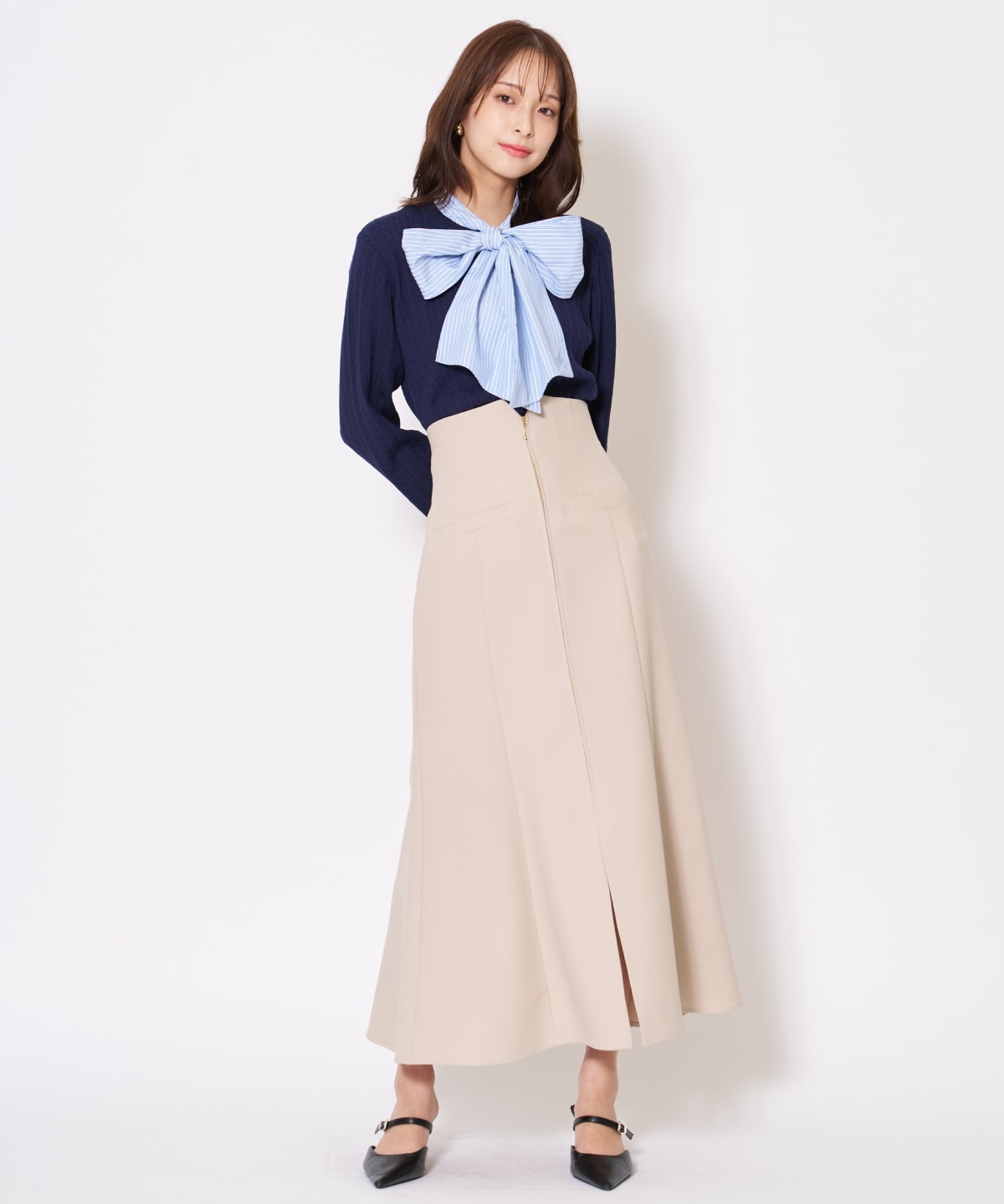 【先行予約受付中】フロントZIPマーメイドスカート