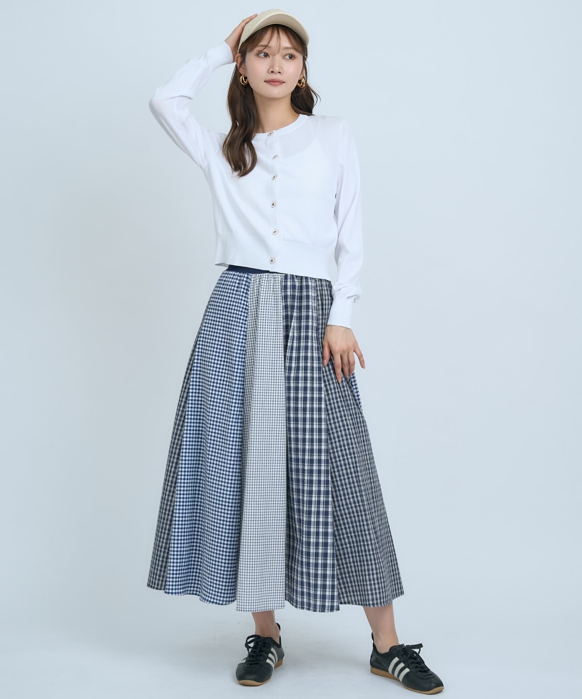 サッカーギンガム組み合わせスカート