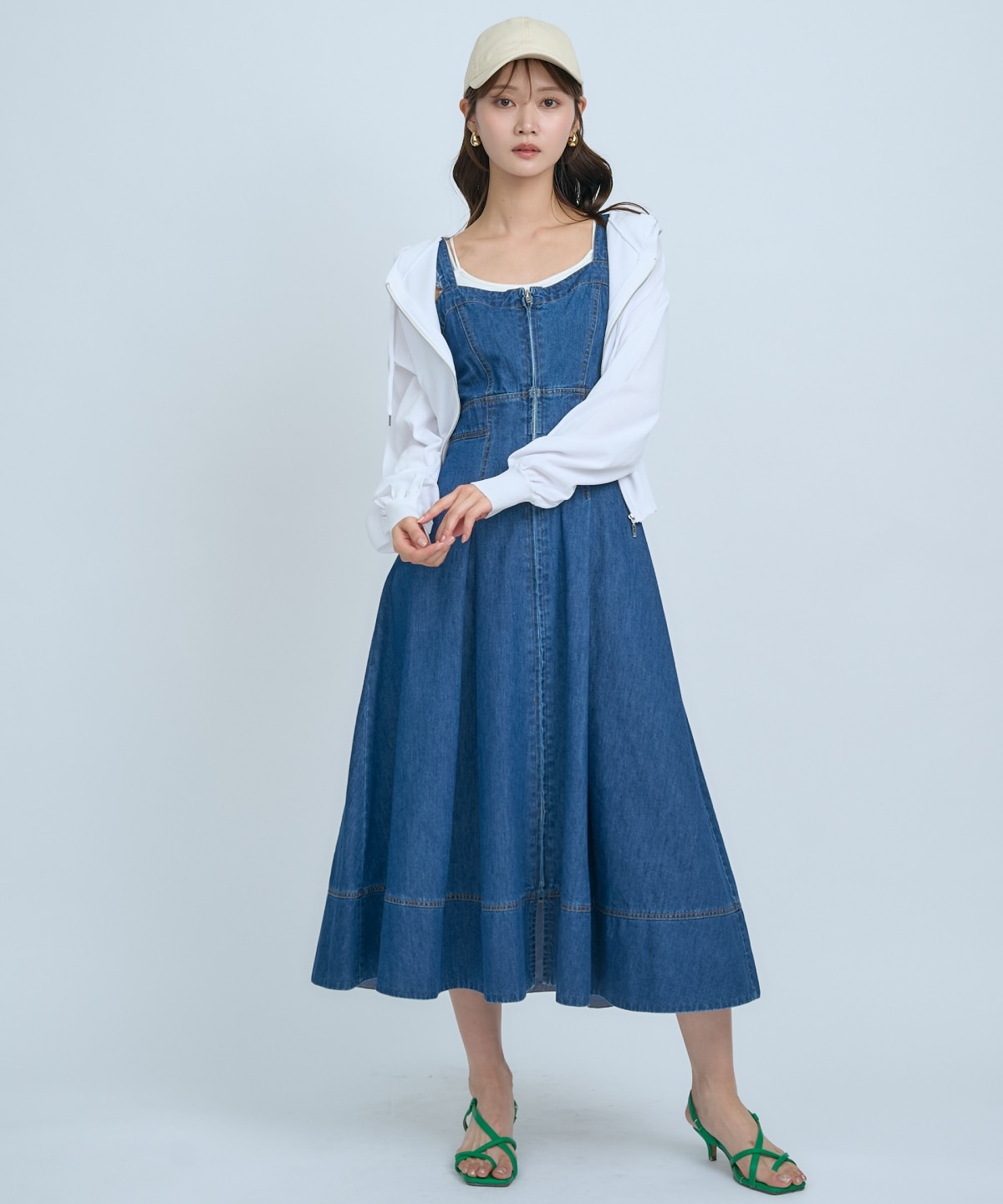 【先行予約受付中】デニムジャンパースカート