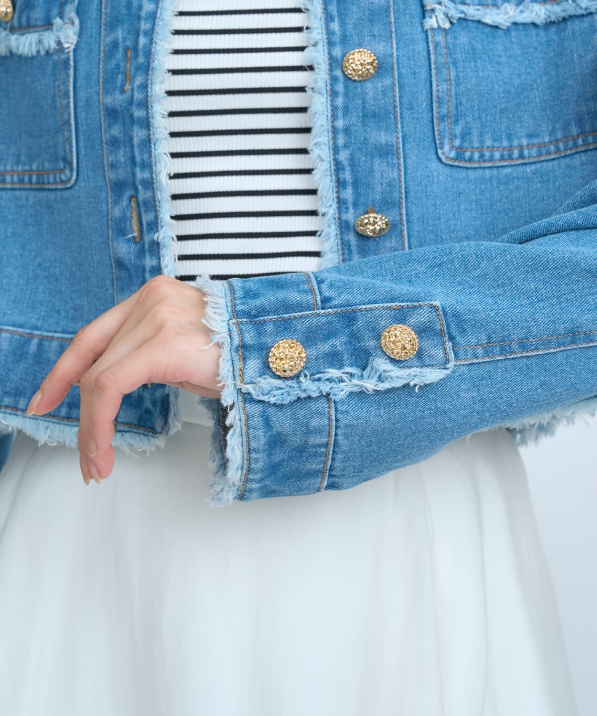 【先行予約受付中】フリンジデニムジャケット