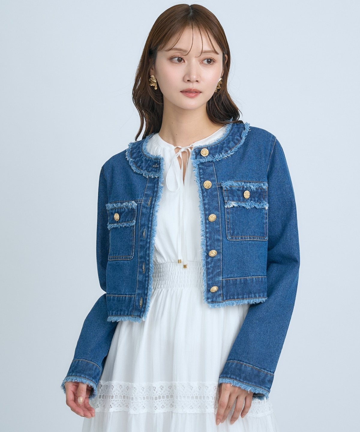 【先行予約受付中】フリンジデニムジャケット