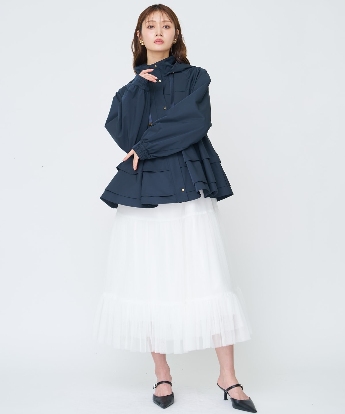 ペプラムマウンテンパーカー