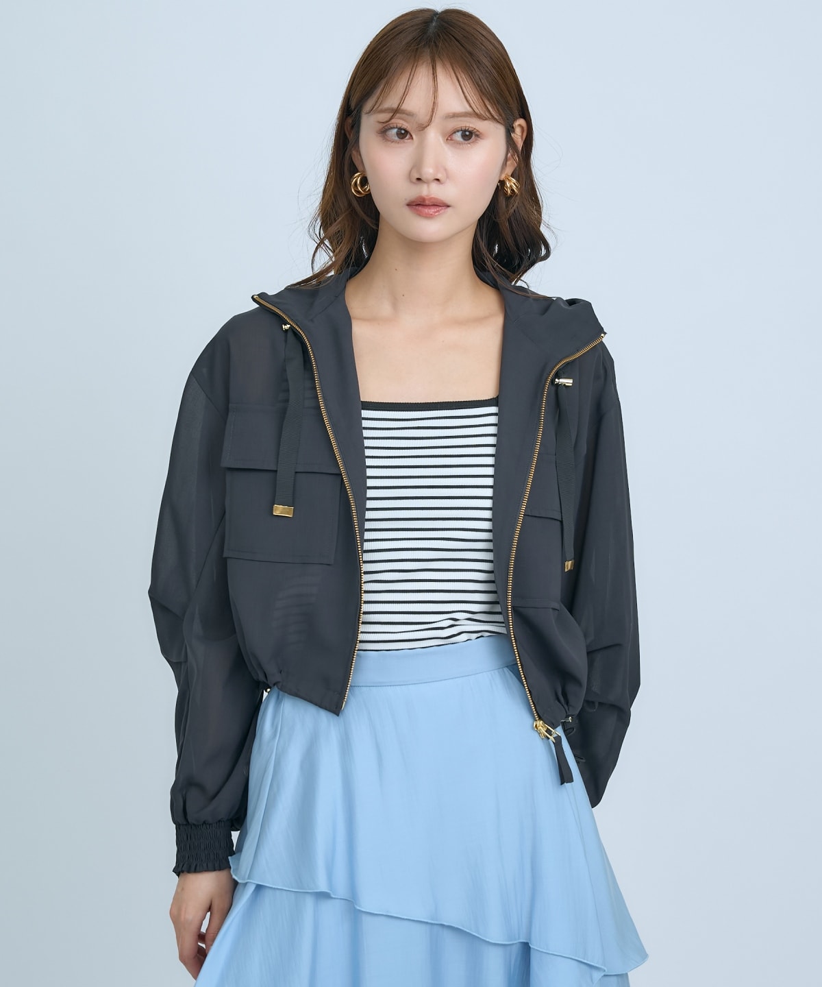 【先行予約受付中】シアーフーディーブルゾン