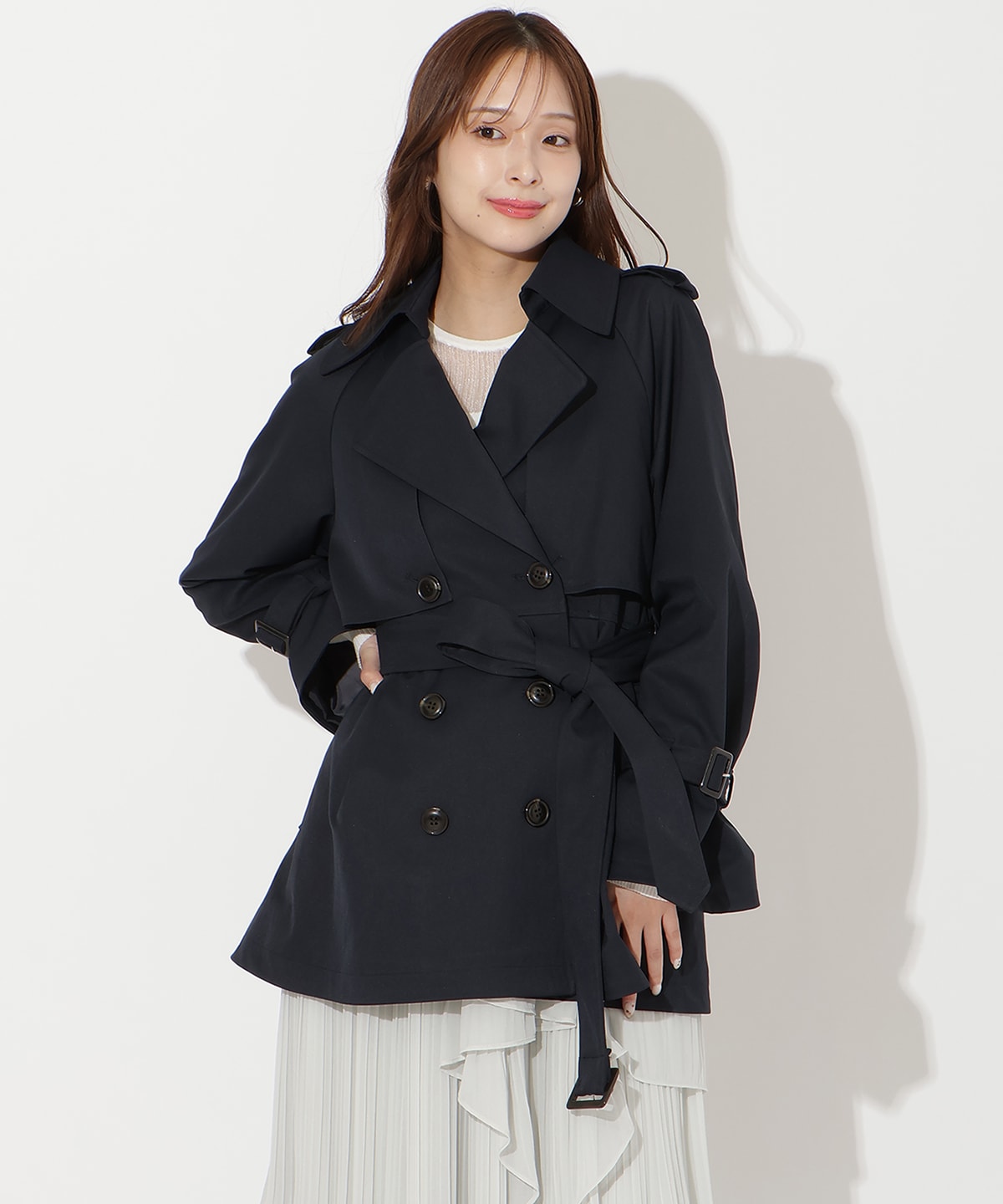 【先行予約受付中】ミドル丈トレンチコート
