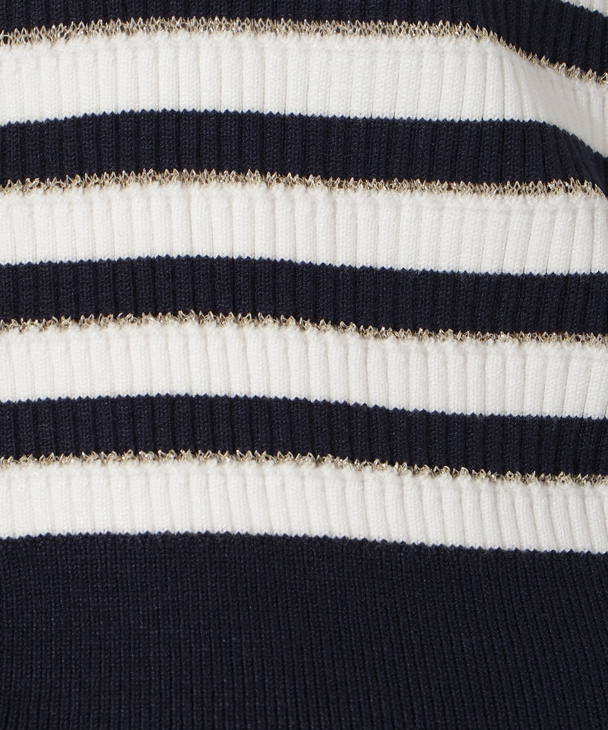 ラメボーダーニットカーディガン