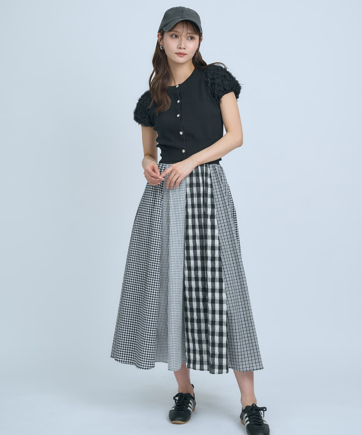 フラワーチュールスリーブカーディガン