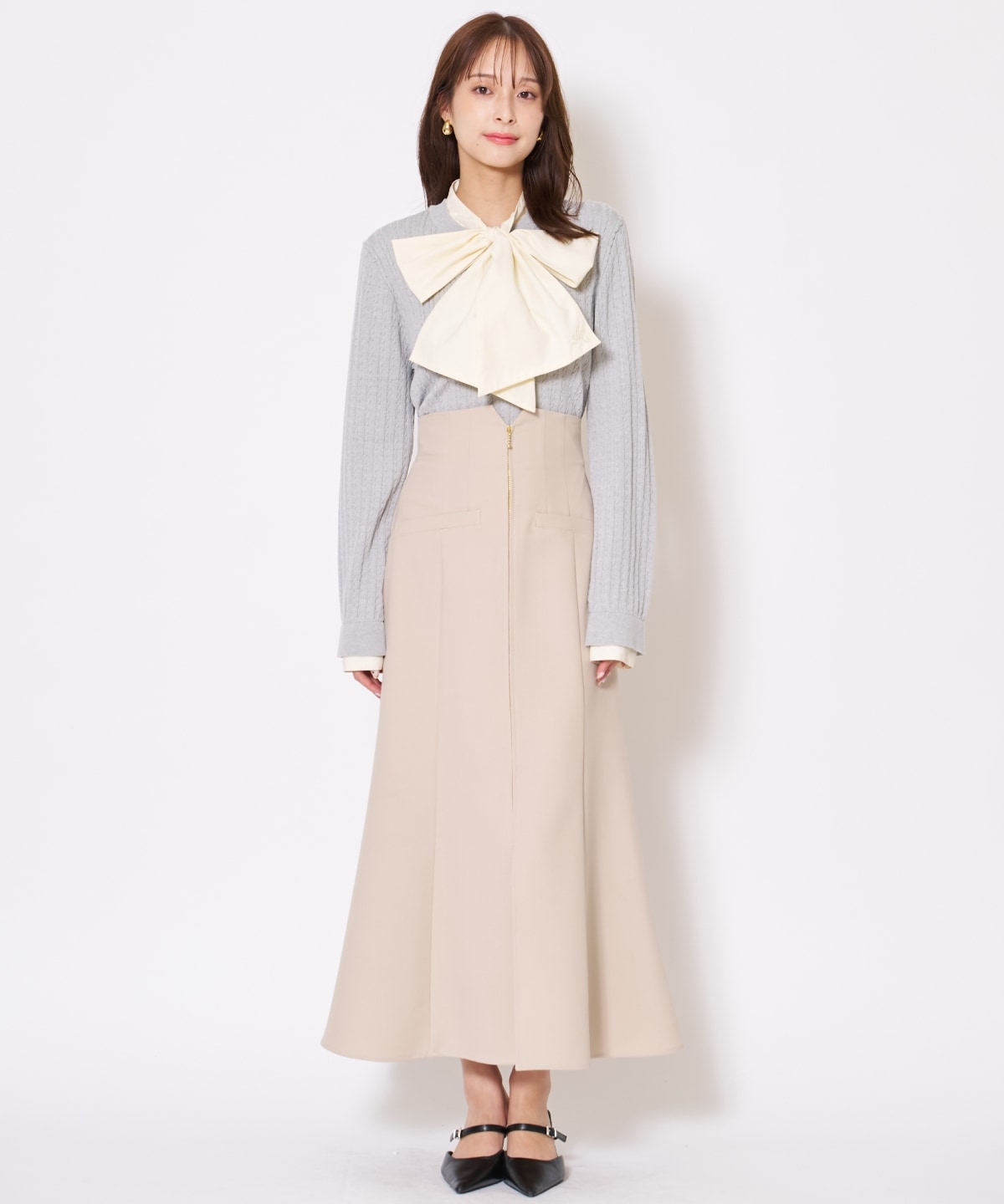 【先行予約受付中】ボウタイニットプルオーバー