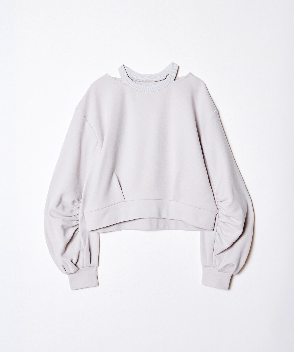 裏毛デコルテあき袖ボリュームプルオーバー F ベージュ Redyazel 公式オンラインショップ バーンデストローズ