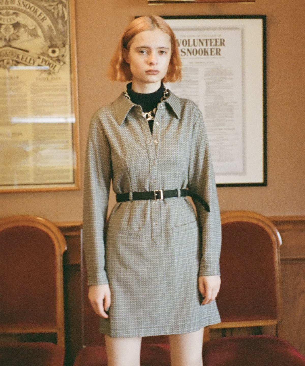 リングドットボタンミニシャツワンピース S ベージュ Redyazel 公式オンラインショップ バーンデストローズ