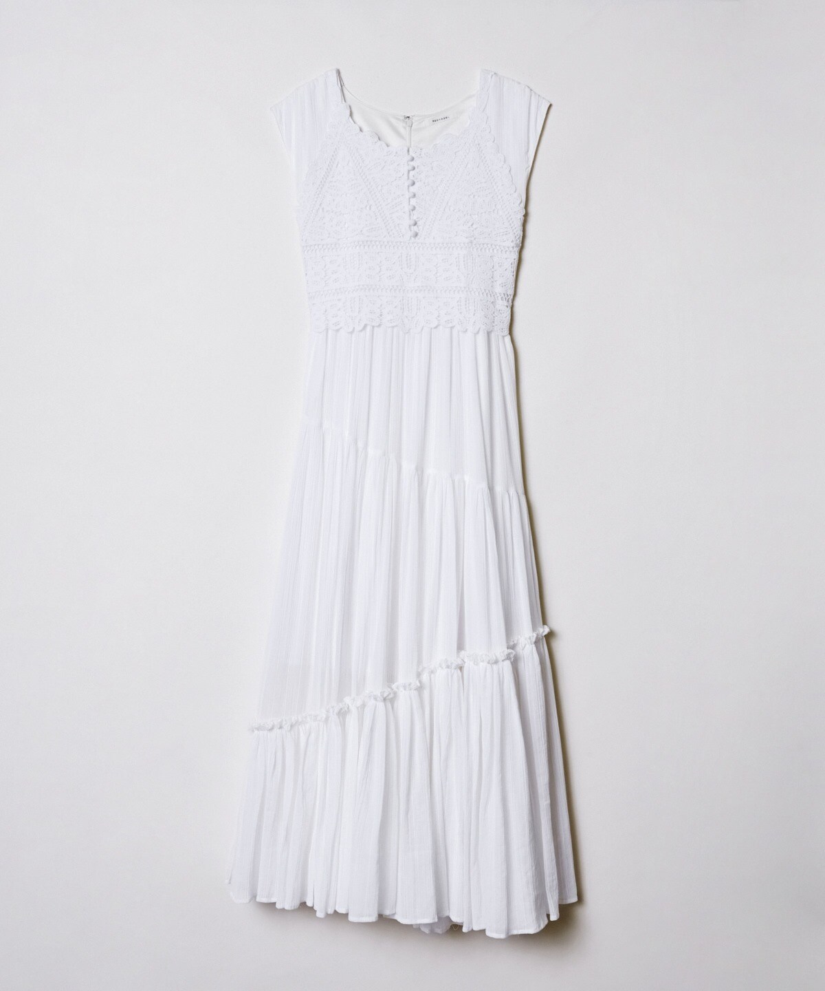 かぎ針編みキャミソールドッキングワンピース S オフホワイト Redyazel 公式オンラインショップ バーンデストローズ