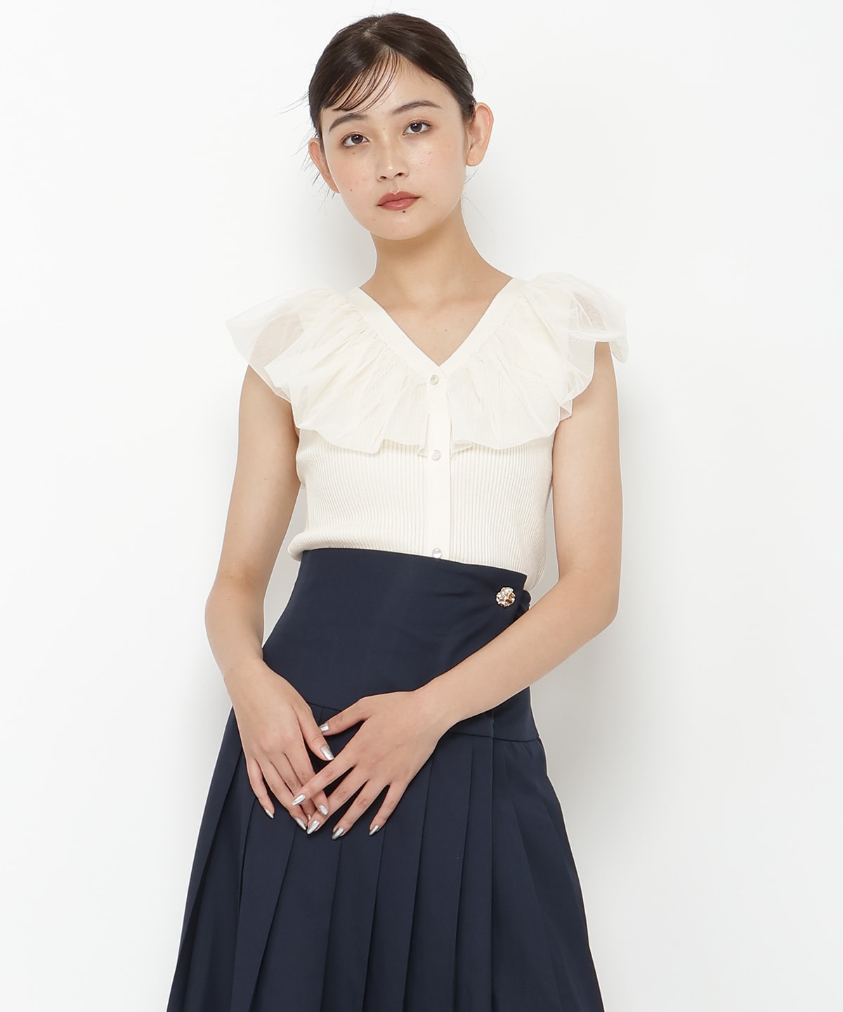 チュールドッキングニット