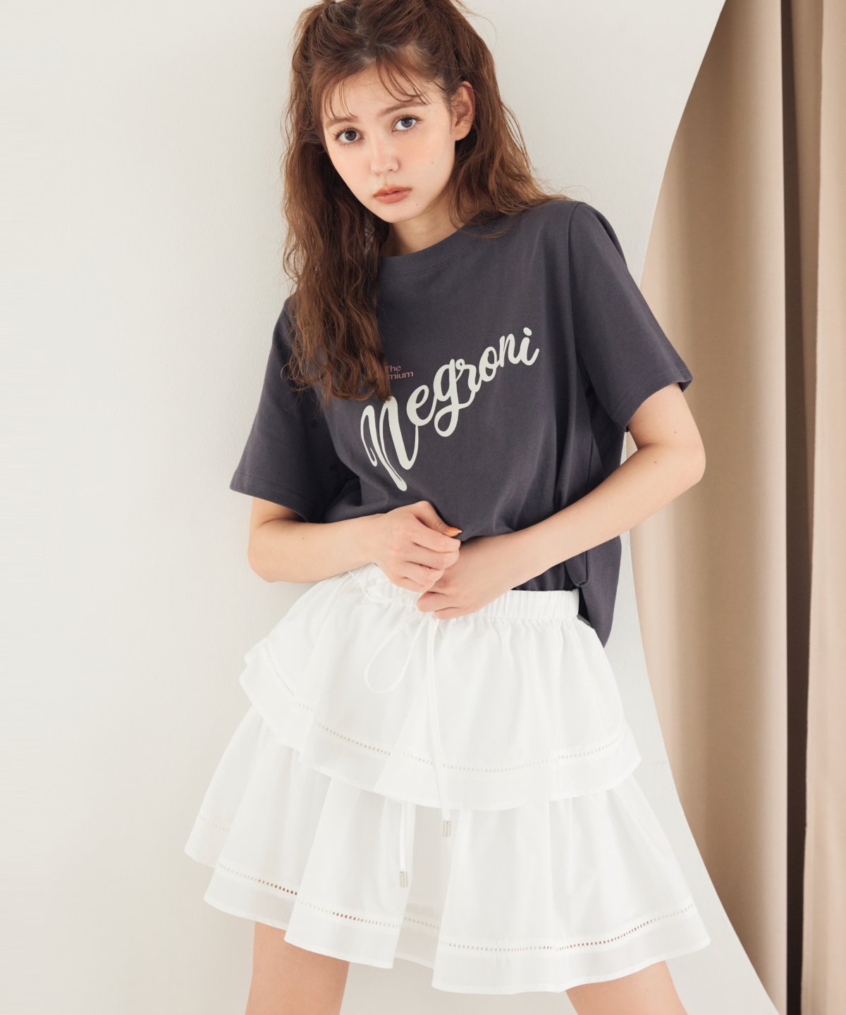 Negroni ロゴプリントＴシャツ