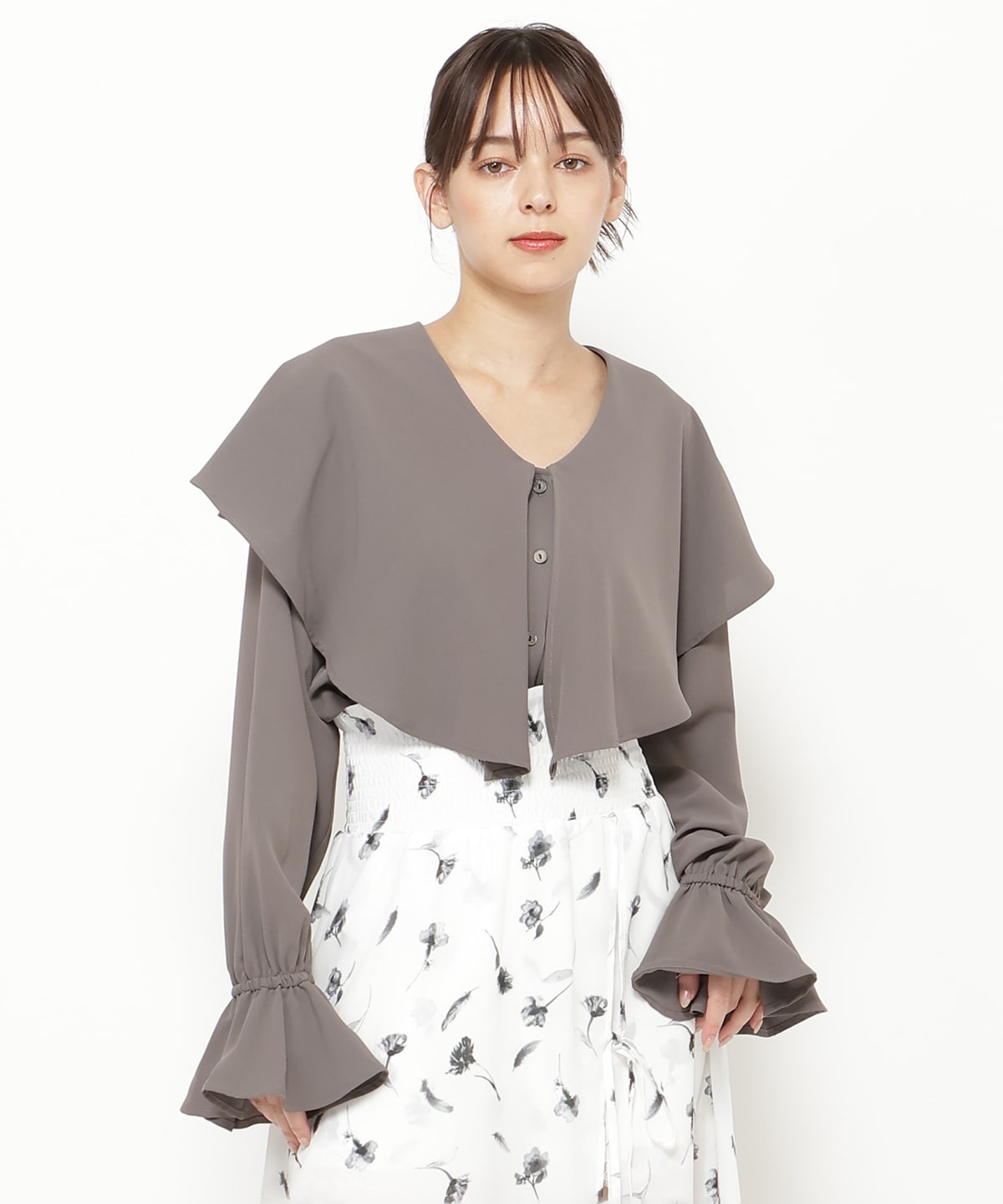 ２wayビッグカラーブラウス