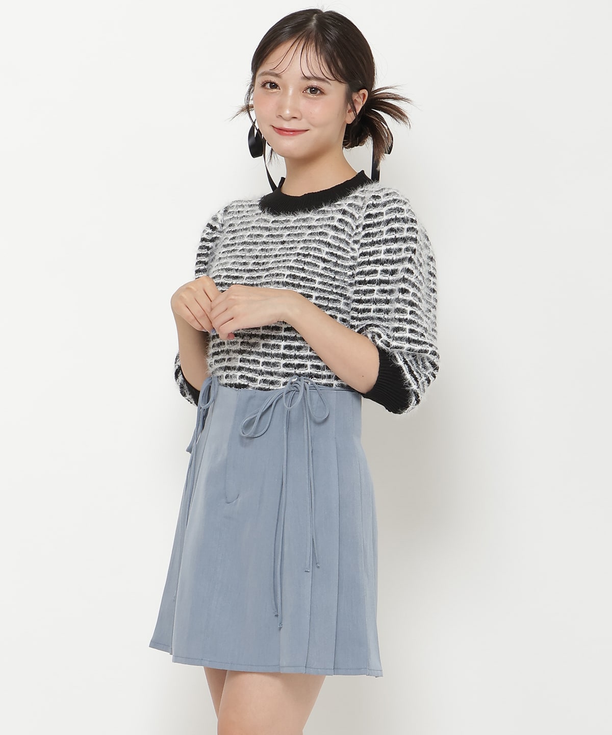 ダブルリボンミニスカート