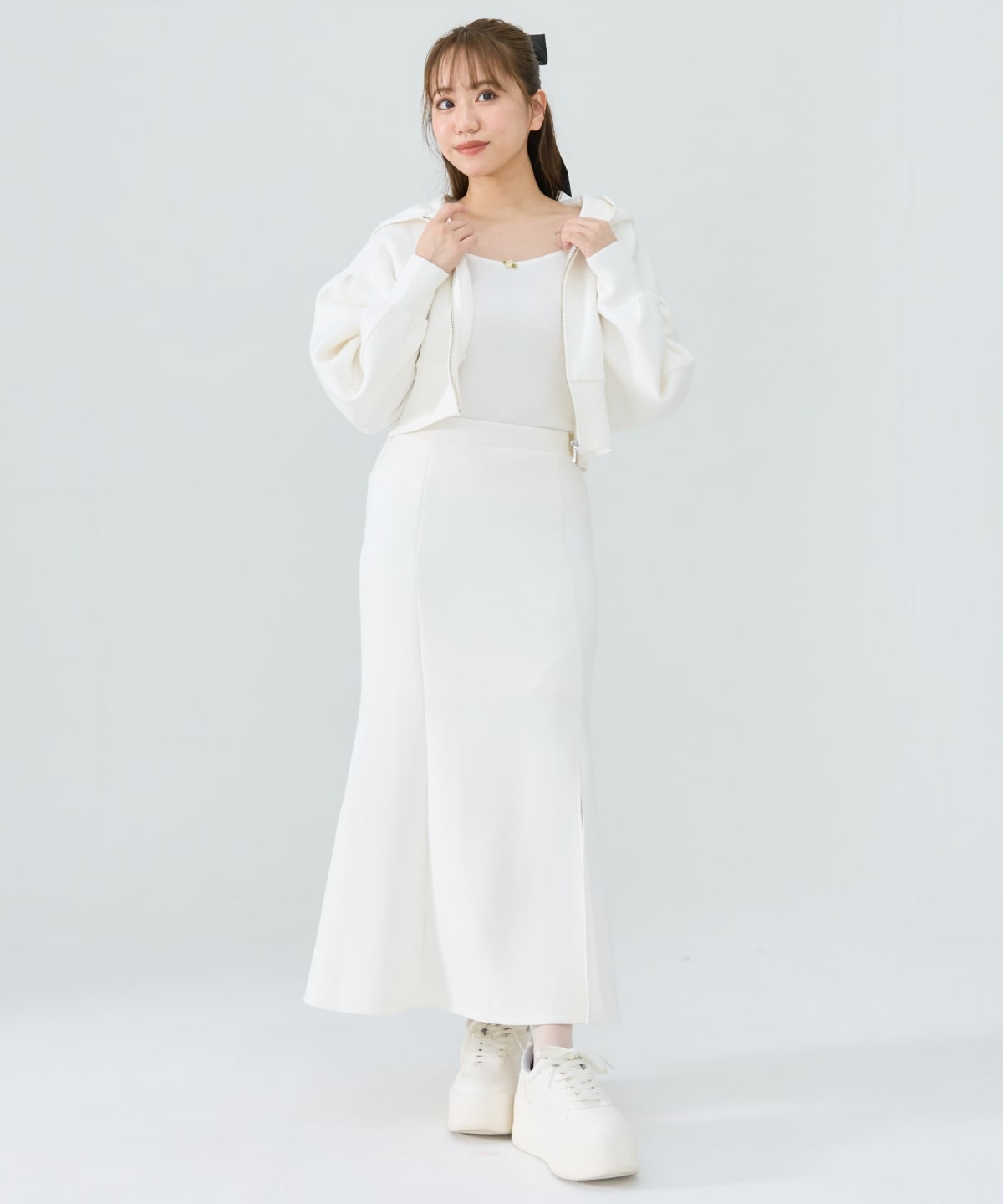 【セットアップ可能】ダンボールマーメイドロングスカート