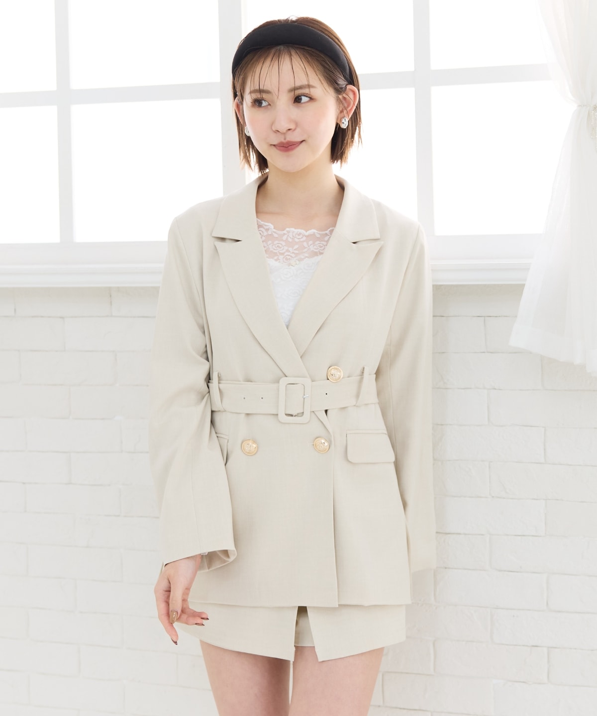 【セットアップ可能】ラップデザインショートパンツ