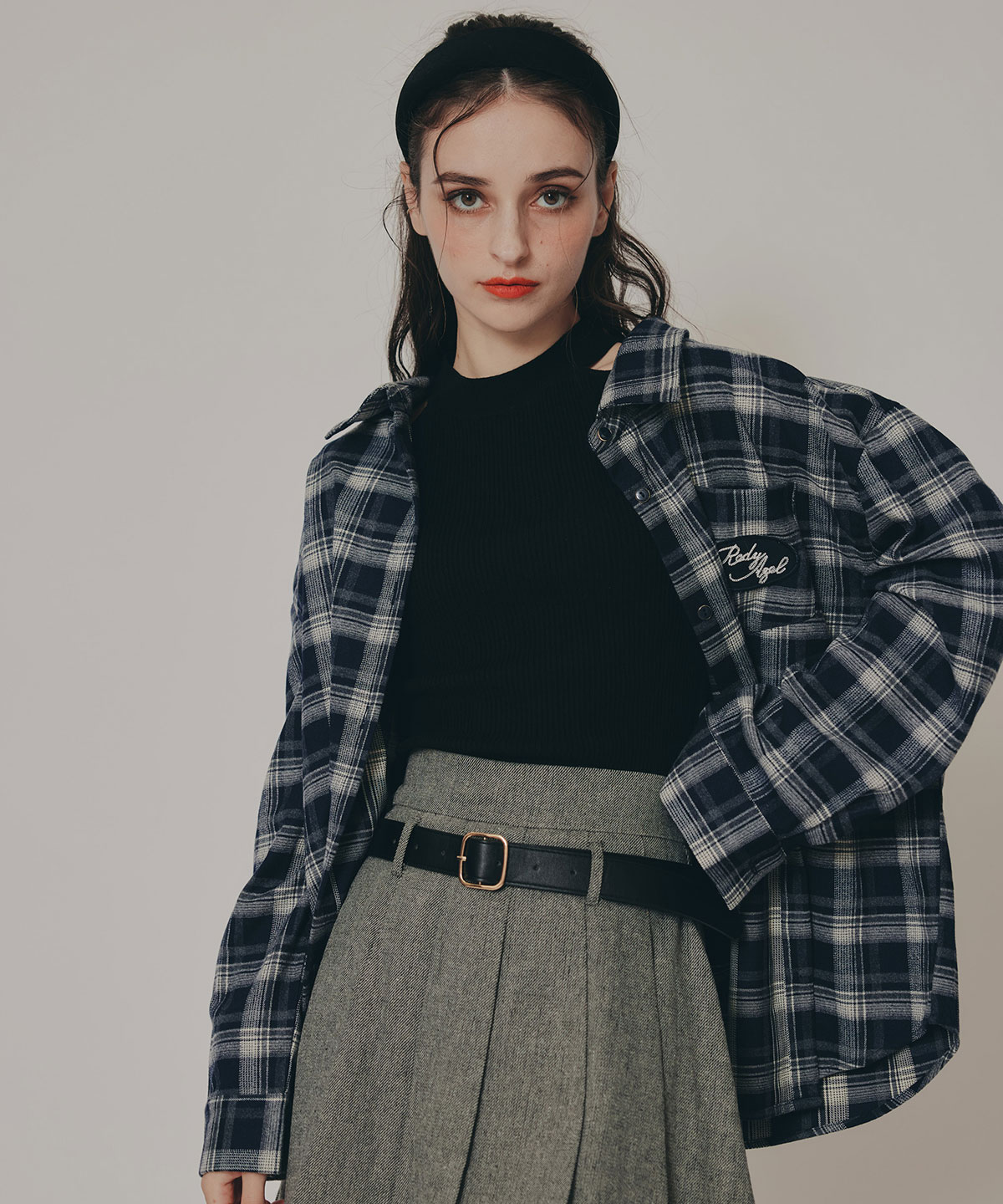 ロゴワッペンオーバーシャツ