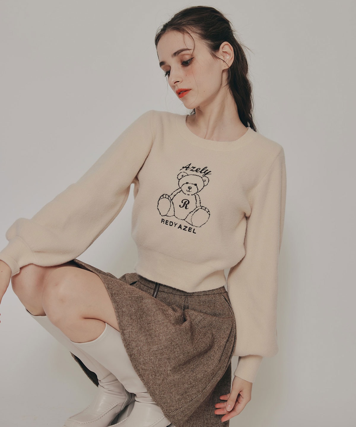 Azelyフラッフィニットプルオーバー